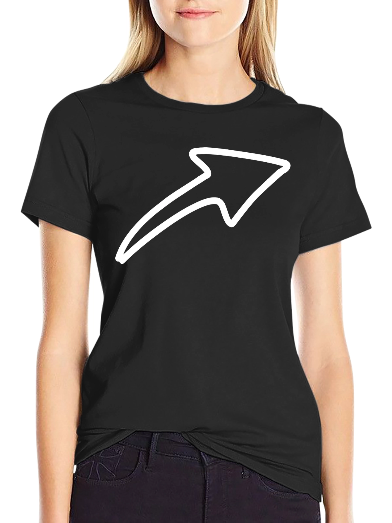 Arrow Graphic Black T-Shirt