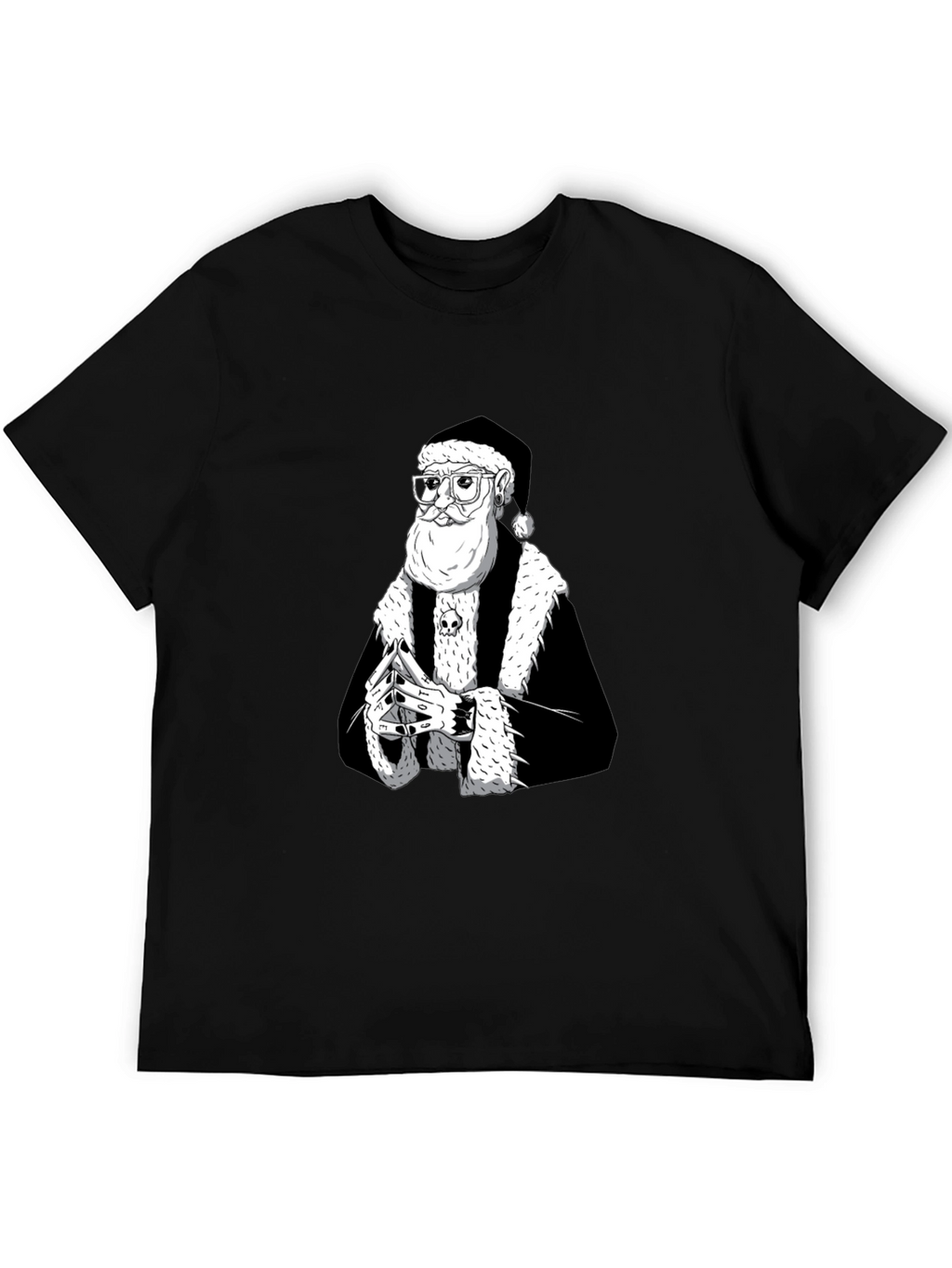 Black Santa T-Shirt - Holiday Streetwear