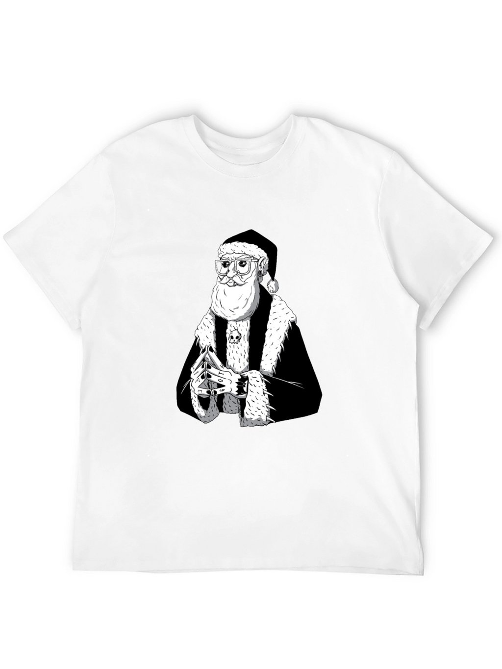 Black Santa T-Shirt - Holiday Streetwear