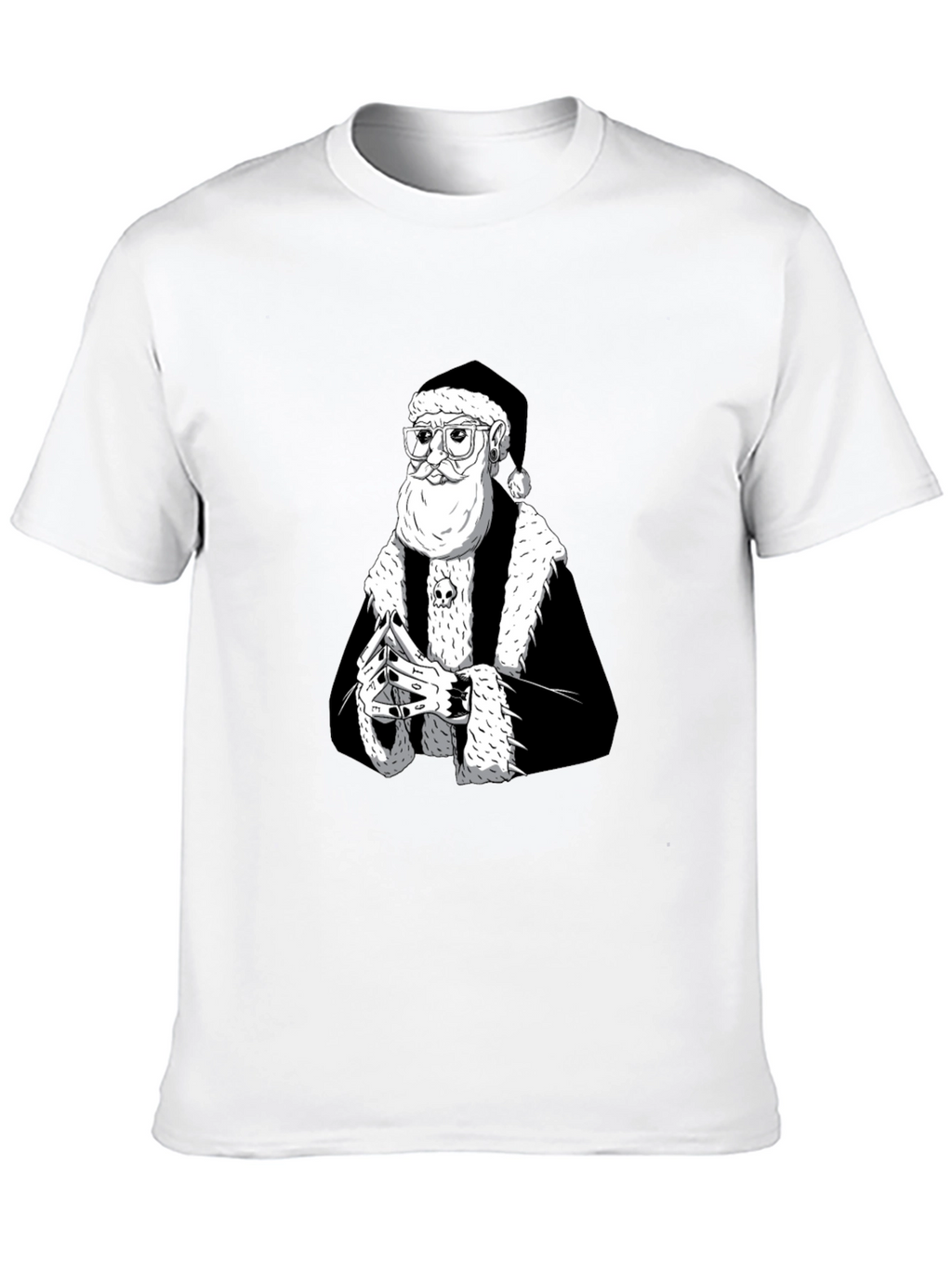 Black Santa T-Shirt - Holiday Streetwear