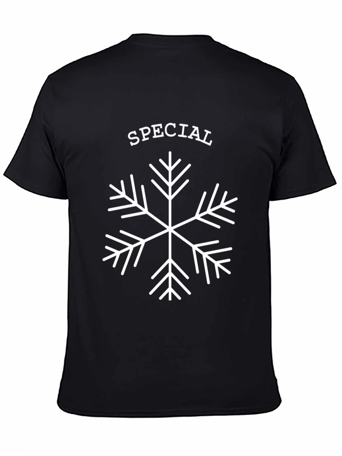 Special Snowflake Graphic Tee - Black Cotton Blend