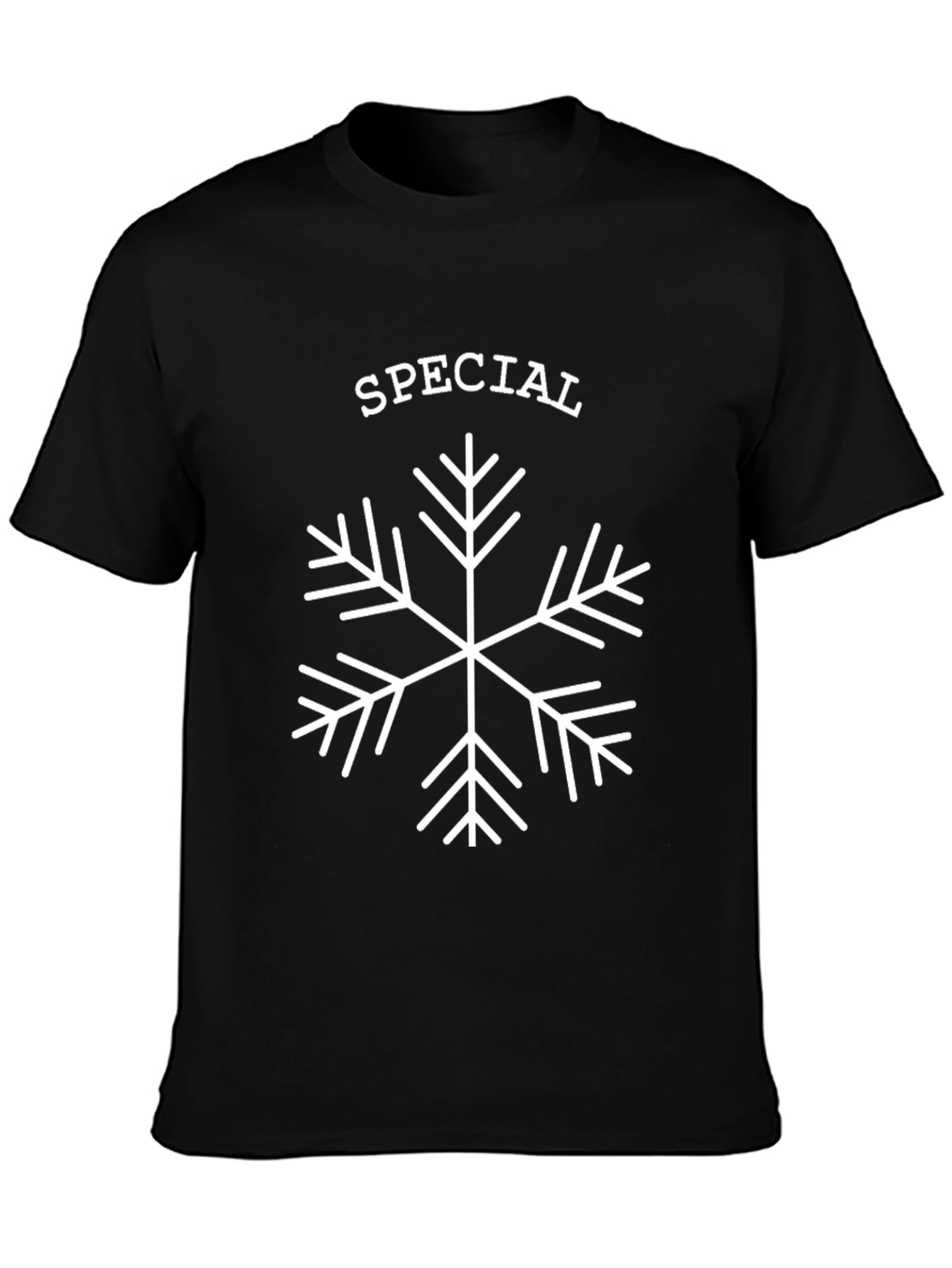 Special Snowflake Graphic Tee - Black Cotton Blend