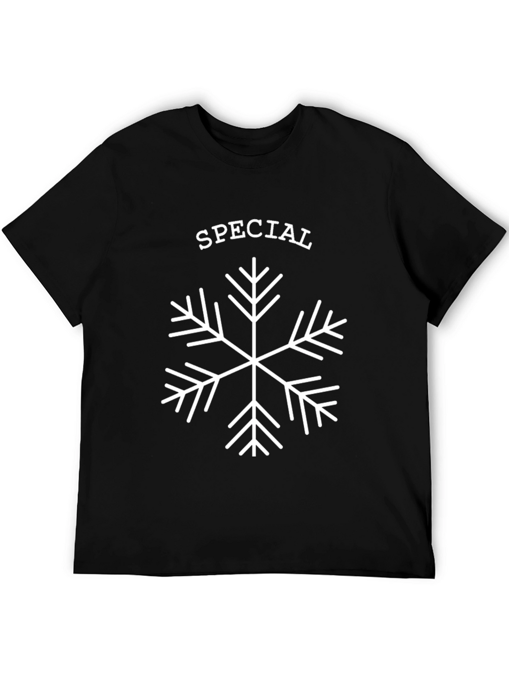 Special Snowflake Graphic Tee - Black Cotton Blend