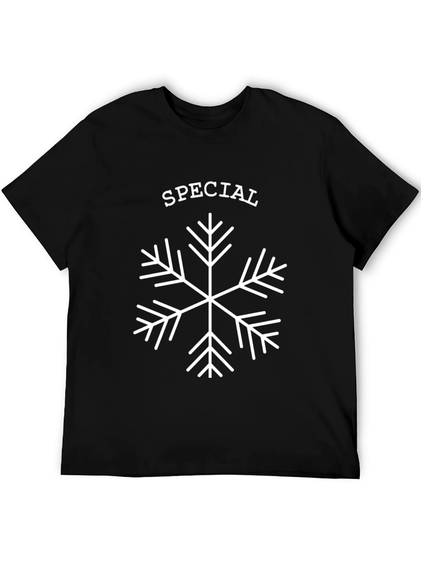 Special Snowflake Graphic Tee - Black Cotton Blend