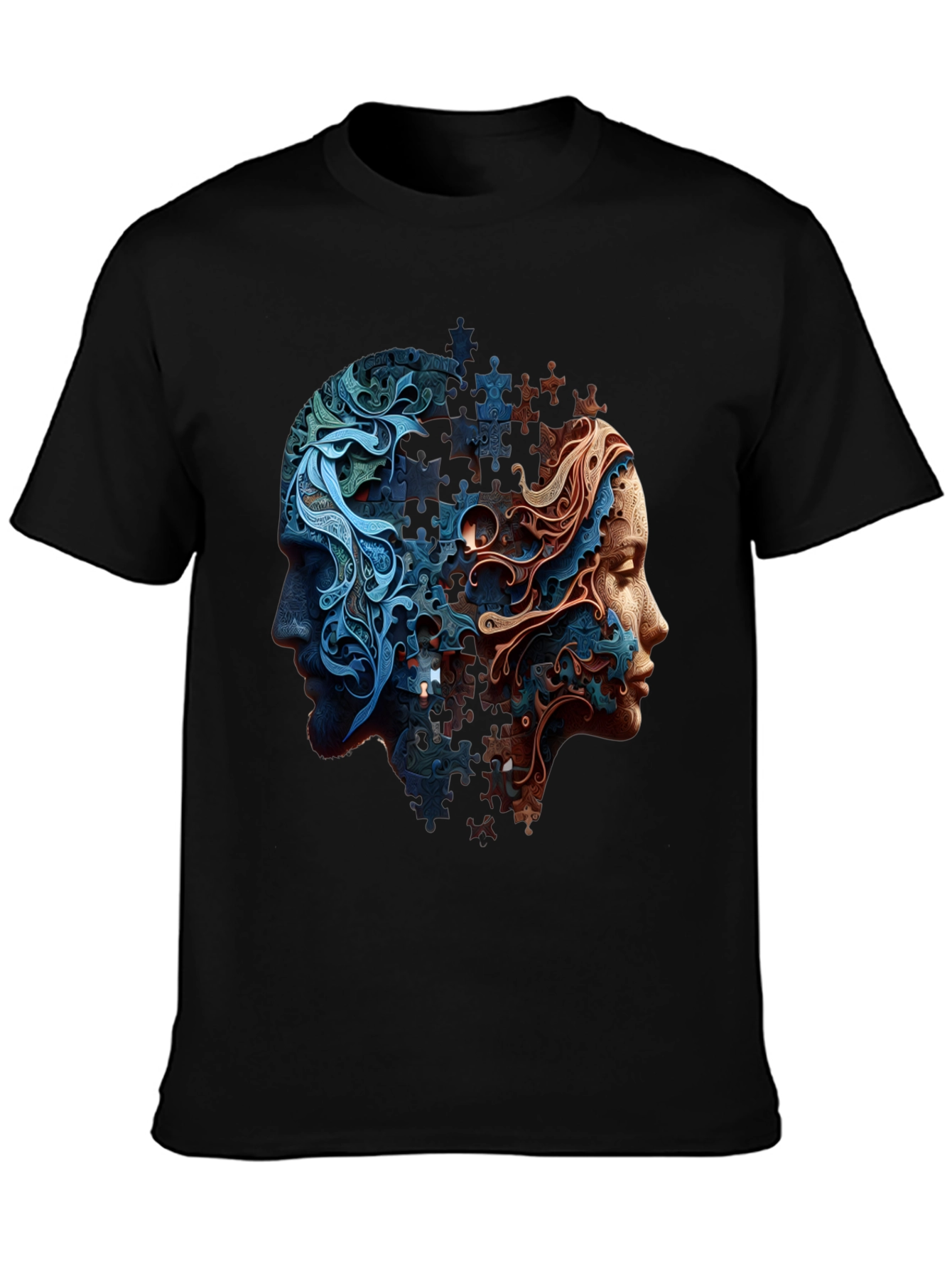 Puzzle Piece Minds Graphic T-Shirt