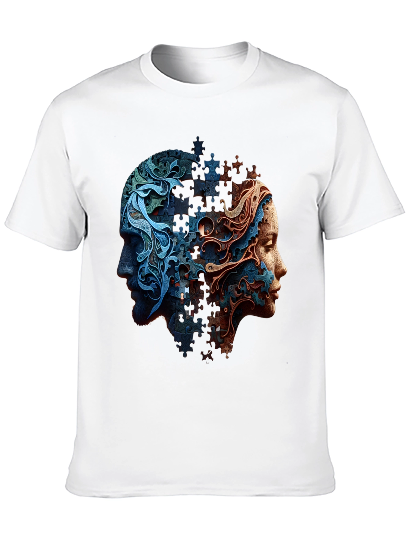 Puzzle Piece Minds Graphic T-Shirt