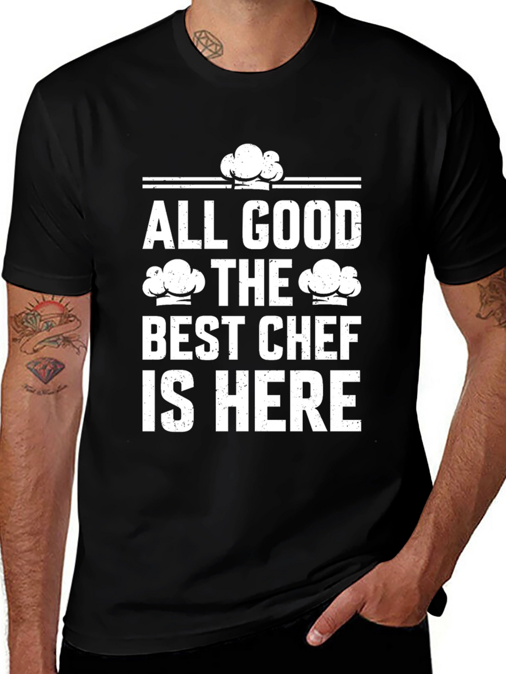 All Good The Best Chef is Here Graphic T-Shirt