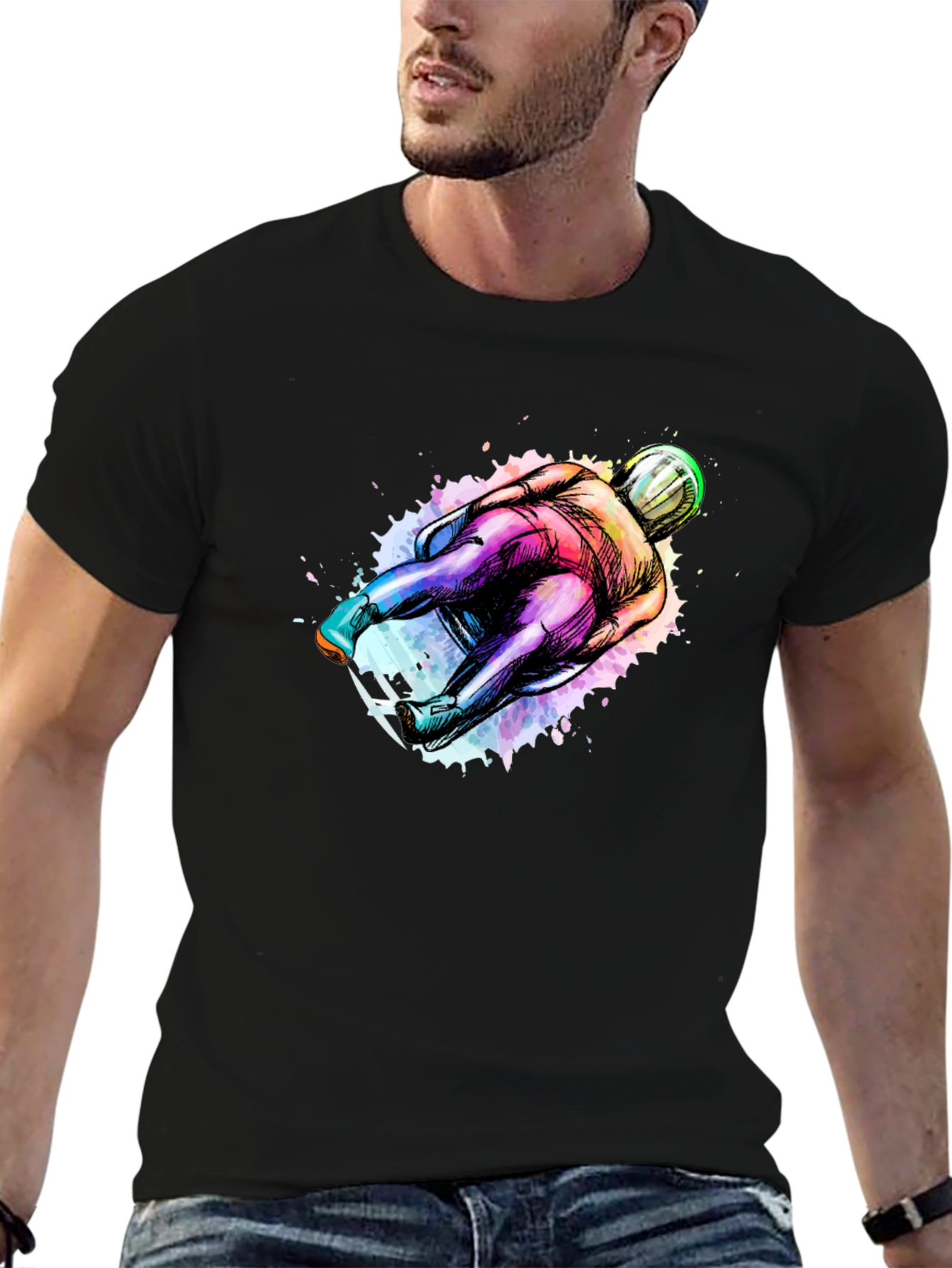 Luge Athlete Graphic T-Shirt