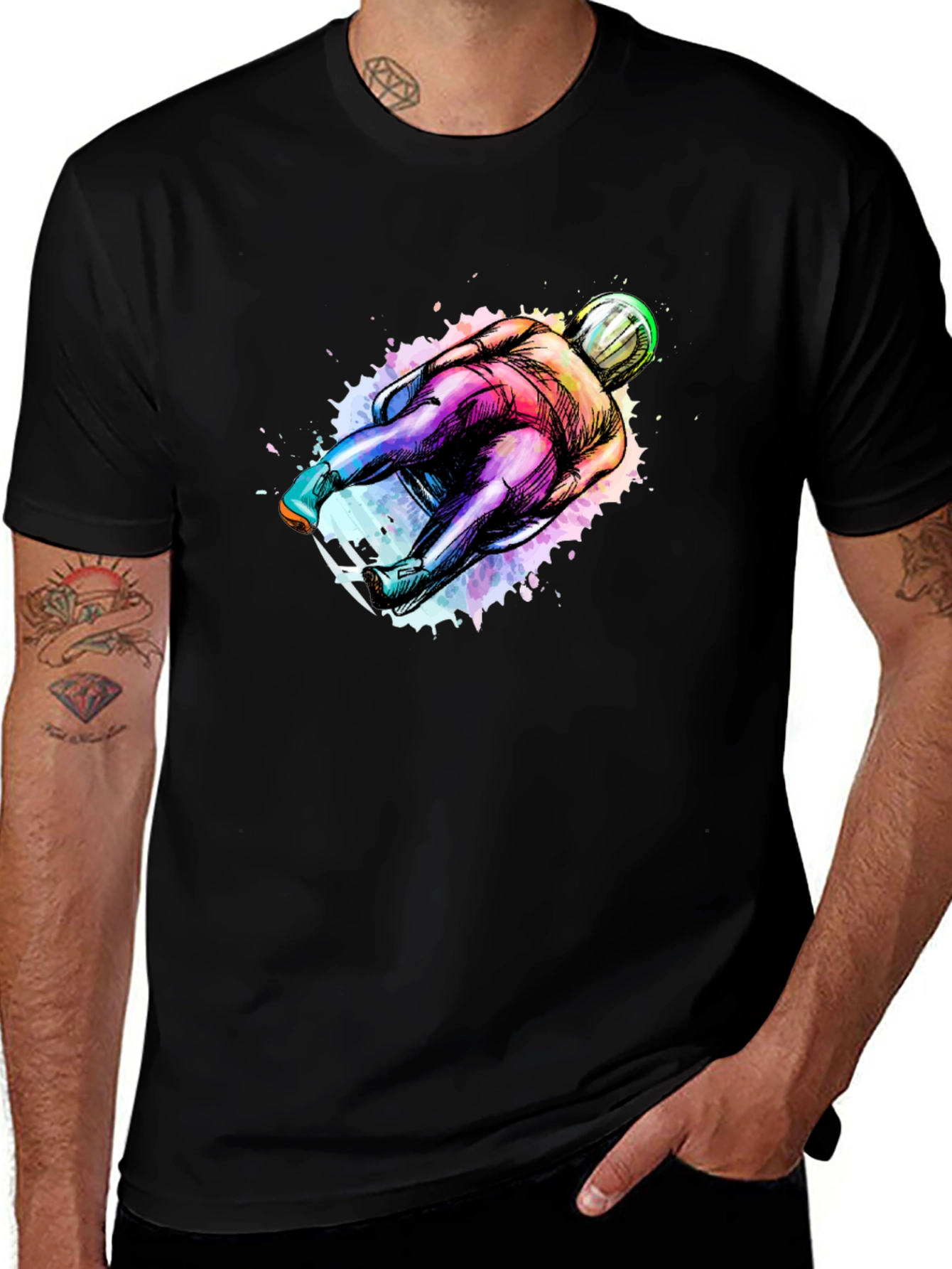 Luge Athlete Graphic T-Shirt