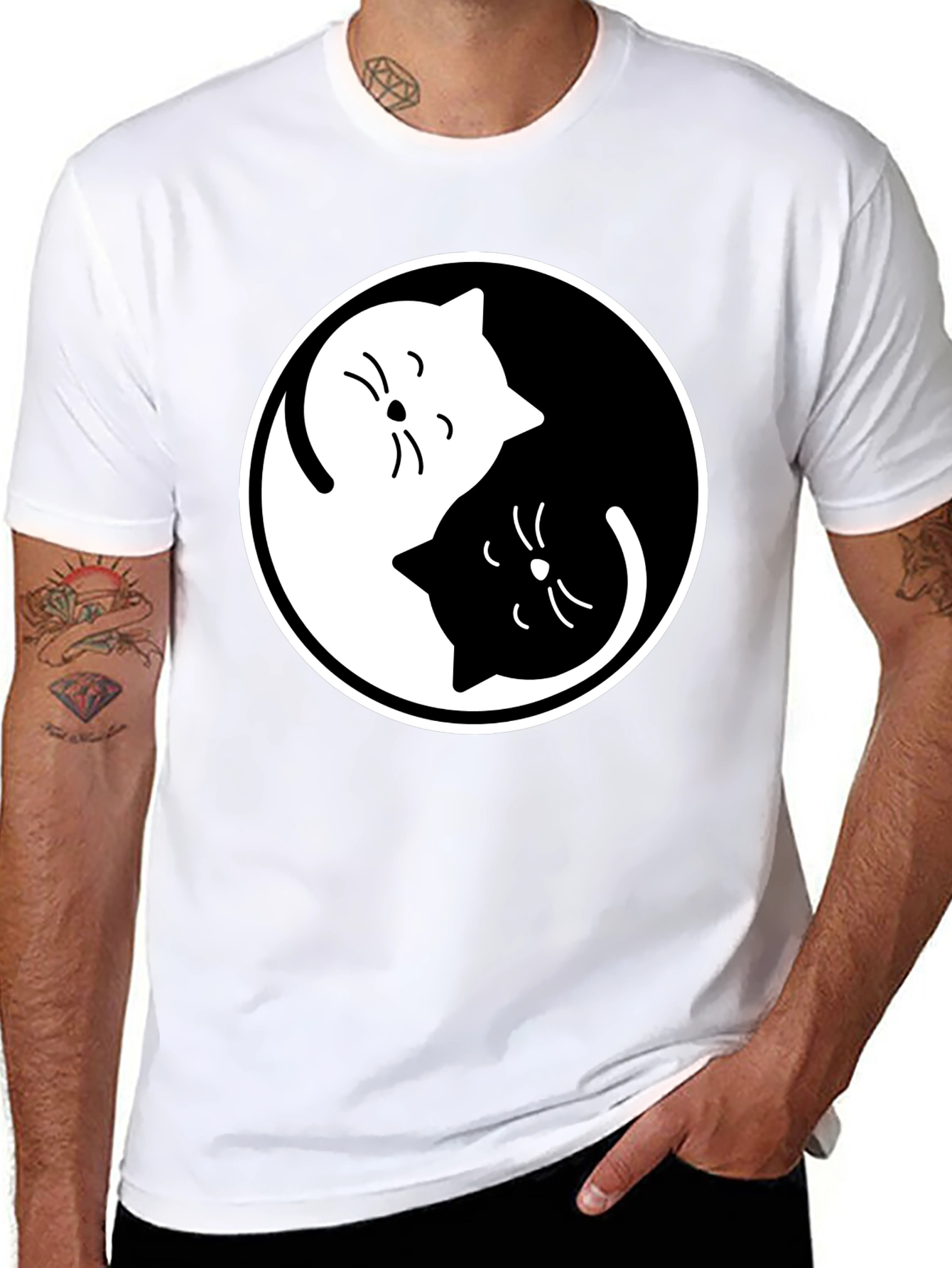 Yin Yang Cats T-Shirt