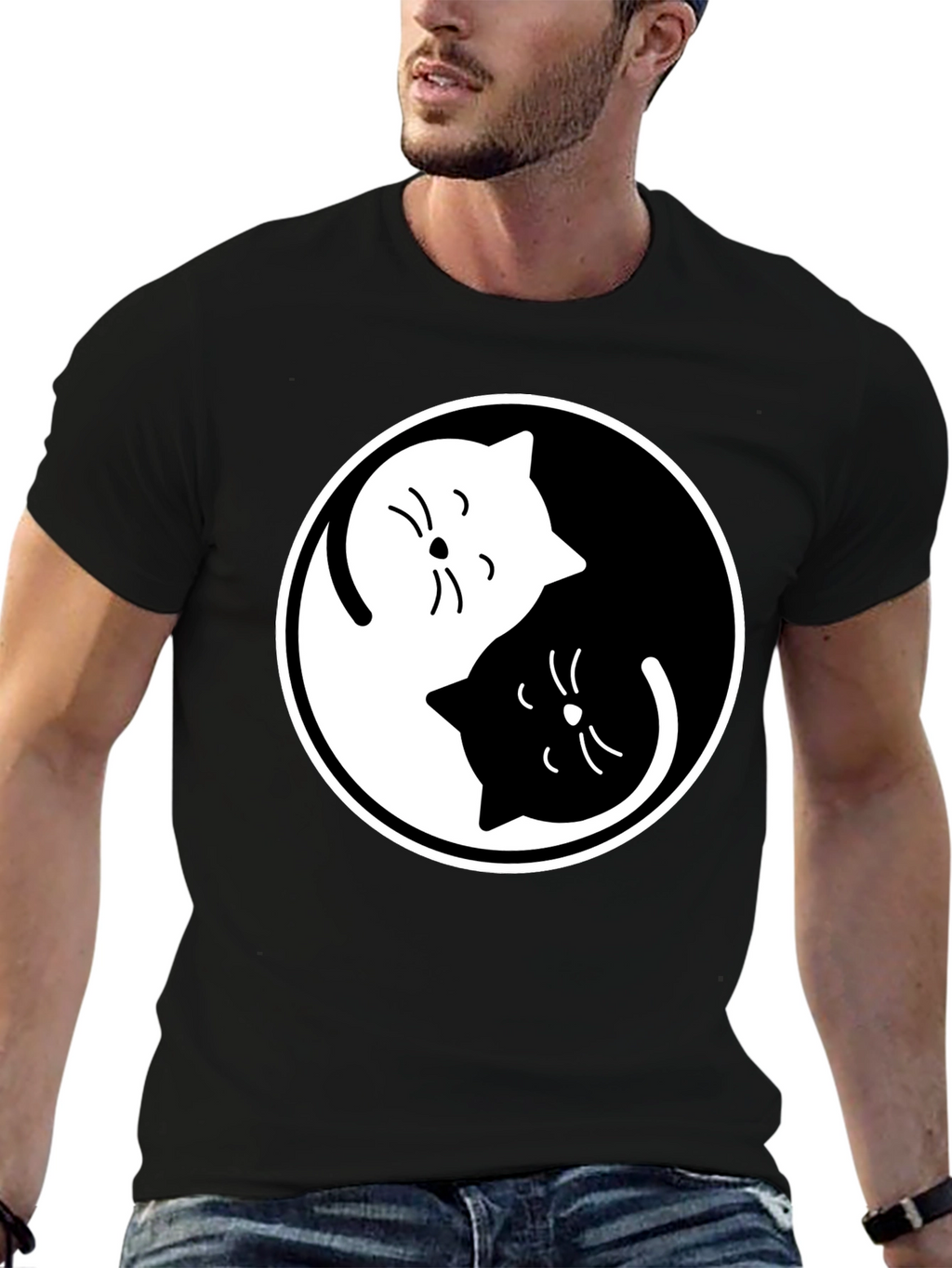 Yin Yang Cats T-Shirt