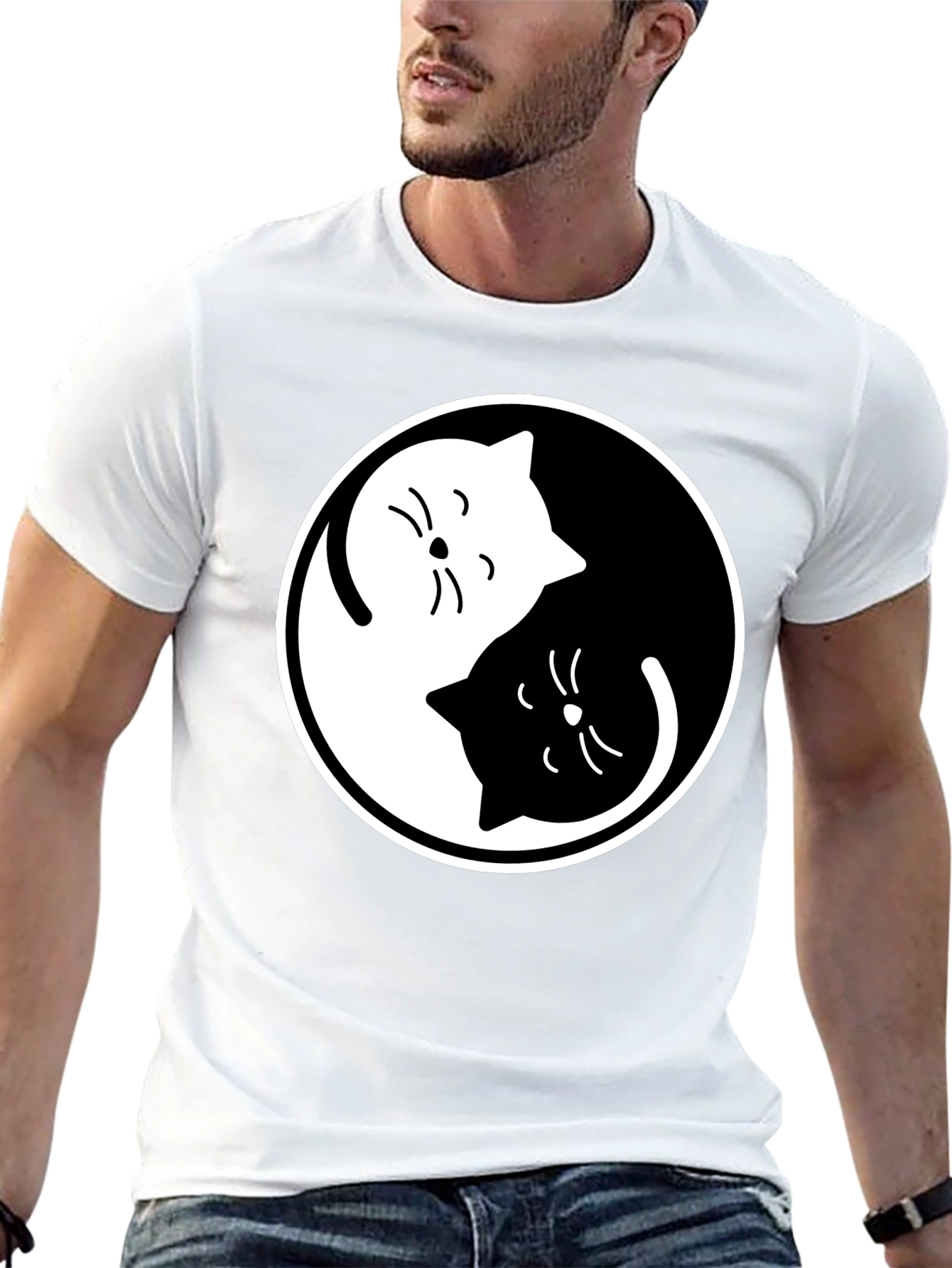 Yin Yang Cats T-Shirt