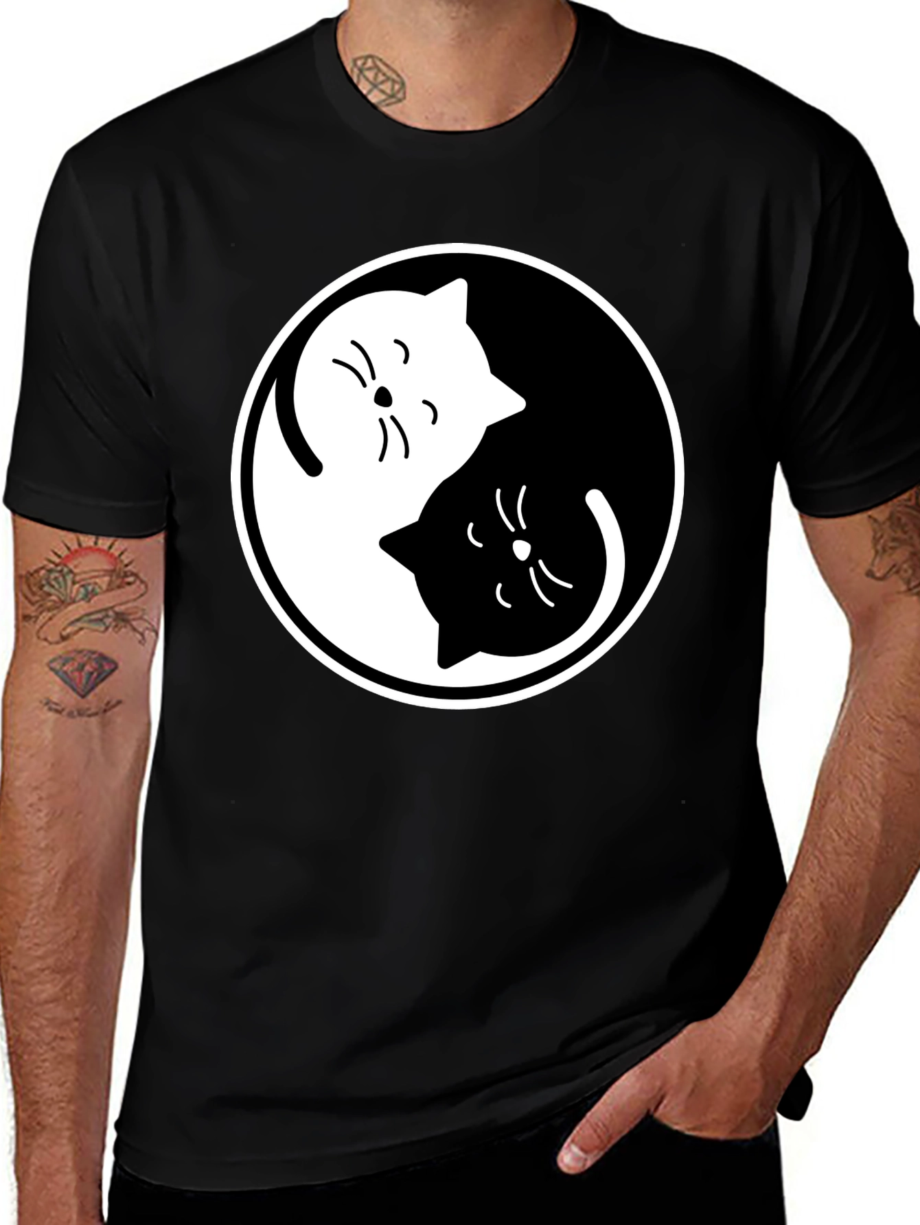 Yin Yang Cats T-Shirt
