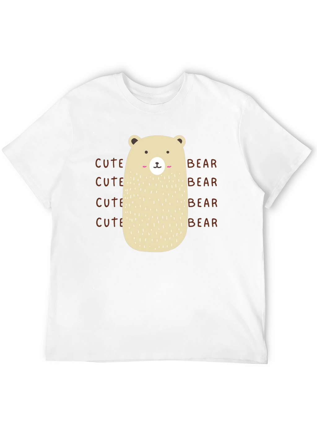 Cute Bear Graphic T-Shirt - Black Cotton Tee