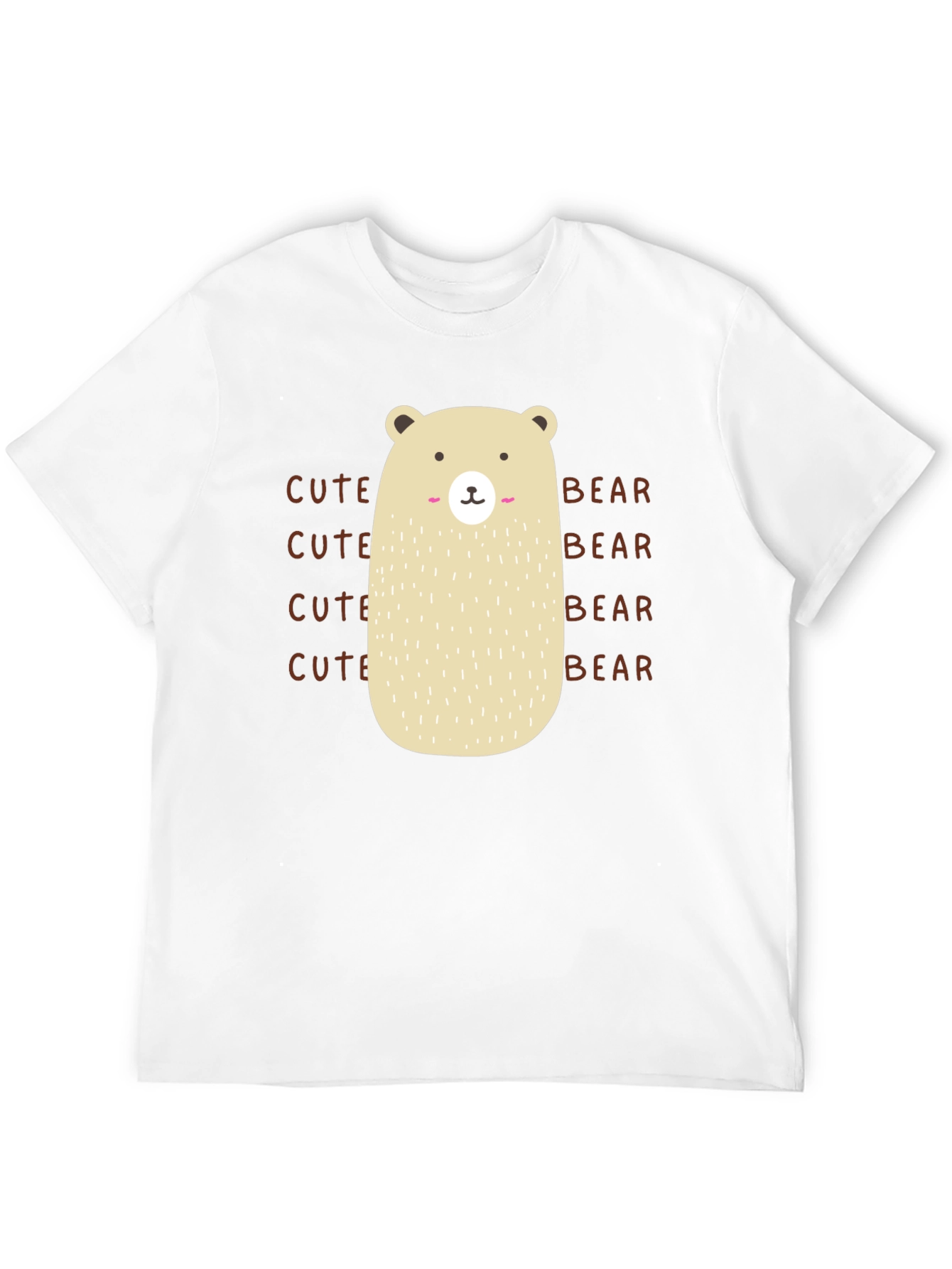 Cute Bear Graphic T-Shirt - Black Cotton Tee