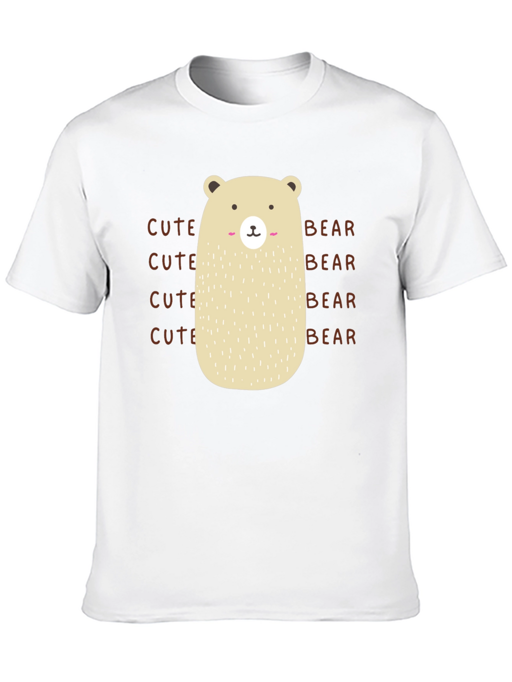 Cute Bear Graphic T-Shirt - Black Cotton Tee