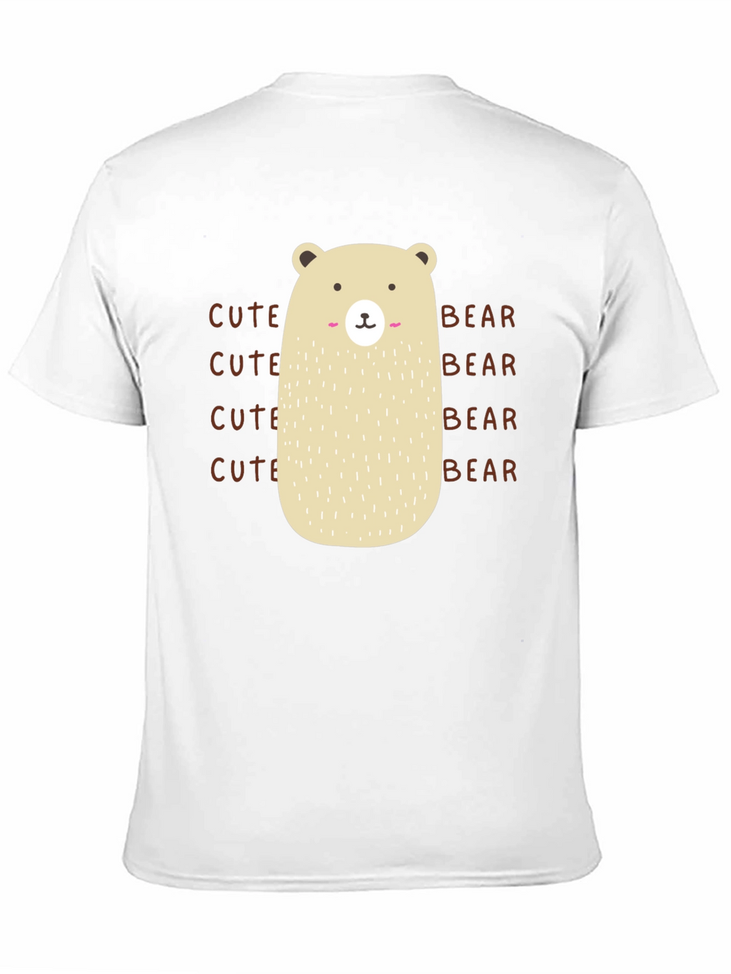 Cute Bear Graphic T-Shirt - Black Cotton Tee