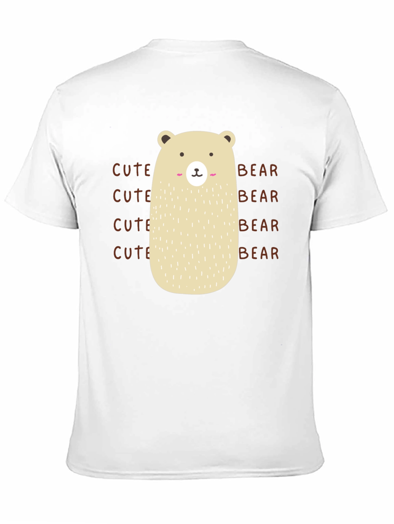 Cute Bear Graphic T-Shirt - Black Cotton Tee