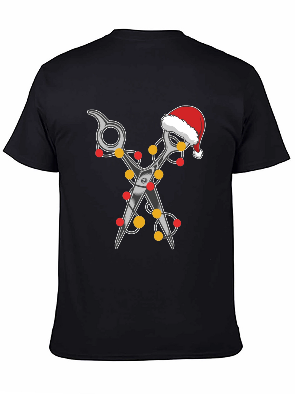 Festive Barber T-Shirt: Holiday Hair Stylist Tee
