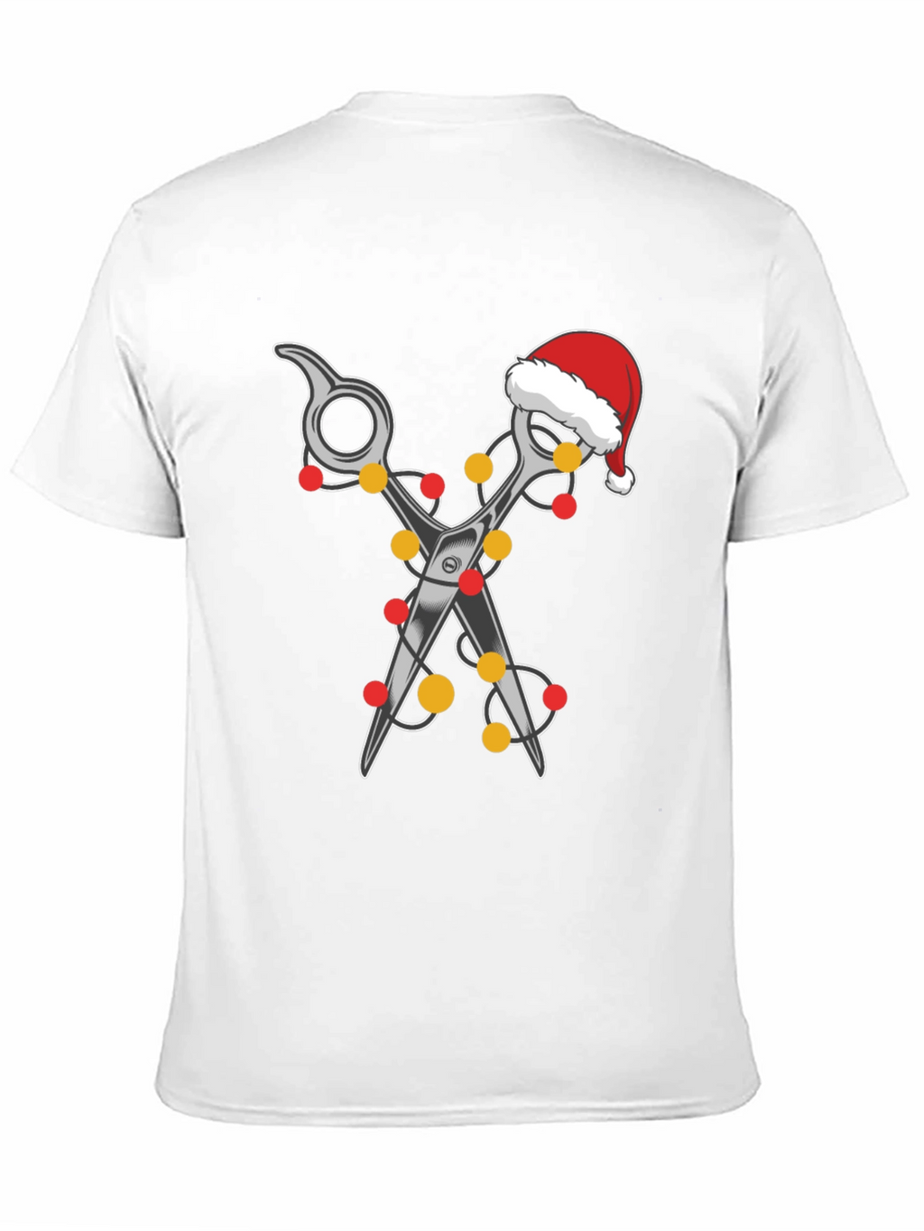 Festive Barber T-Shirt: Holiday Hair Stylist Tee