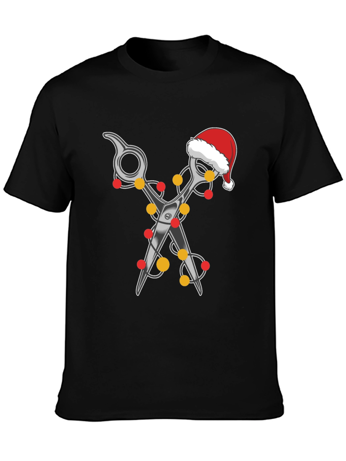 Festive Barber T-Shirt: Holiday Hair Stylist Tee