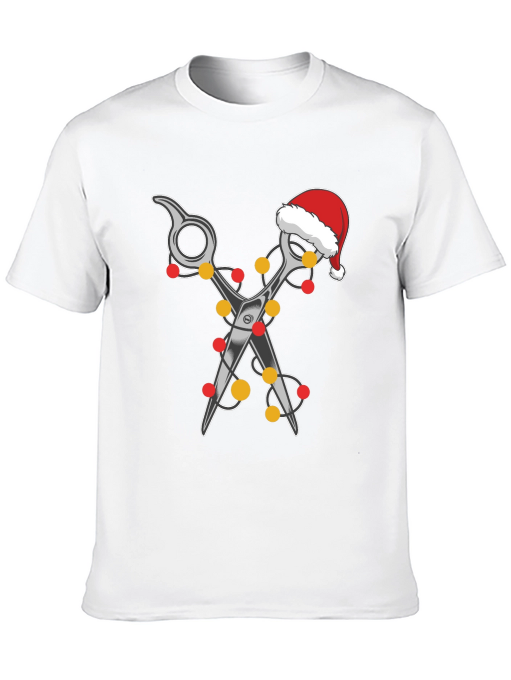 Festive Barber T-Shirt: Holiday Hair Stylist Tee