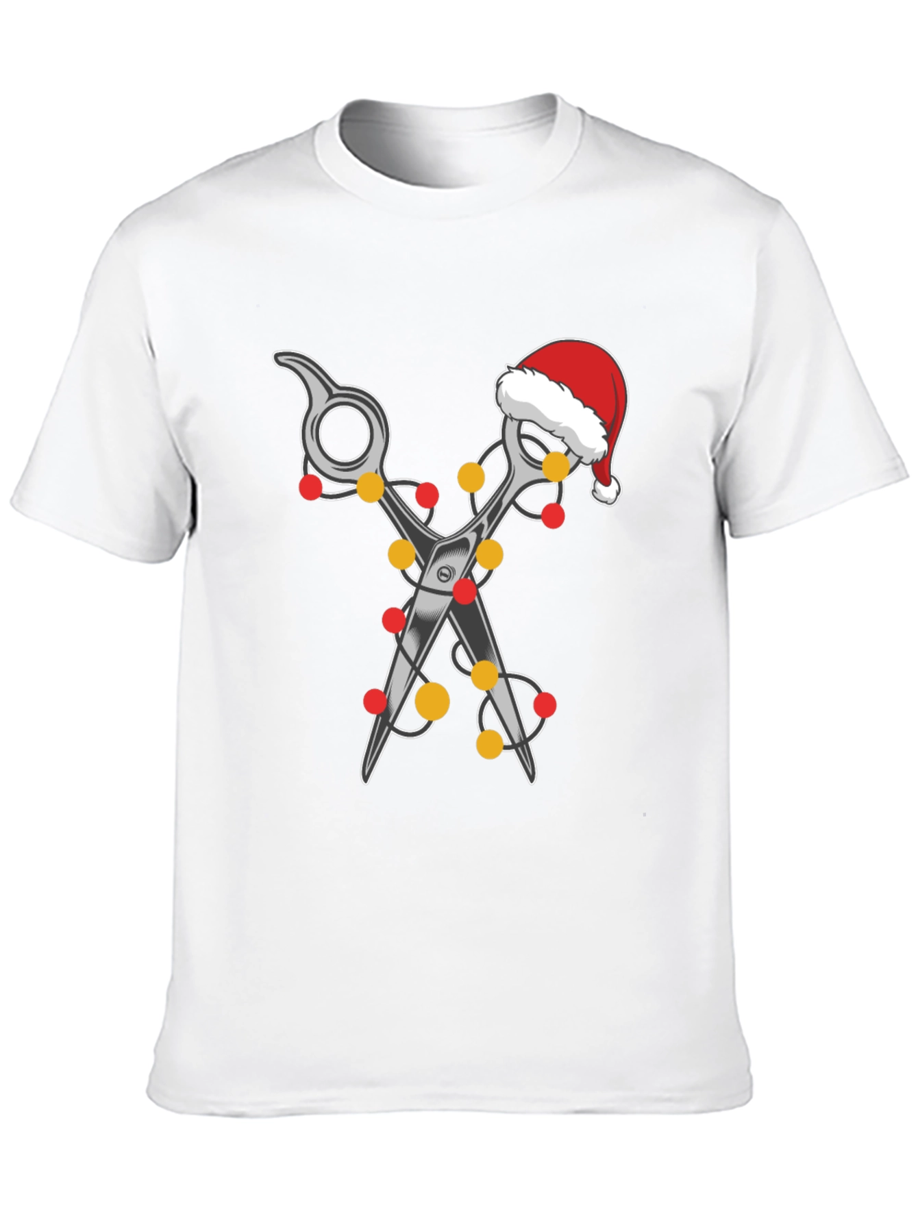 Festive Barber T-Shirt: Holiday Hair Stylist Tee