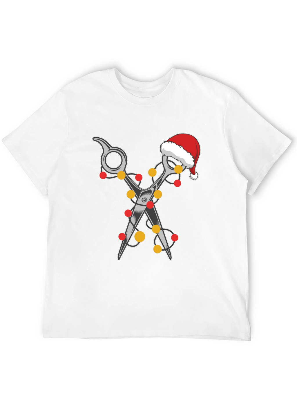 Festive Barber T-Shirt: Holiday Hair Stylist Tee
