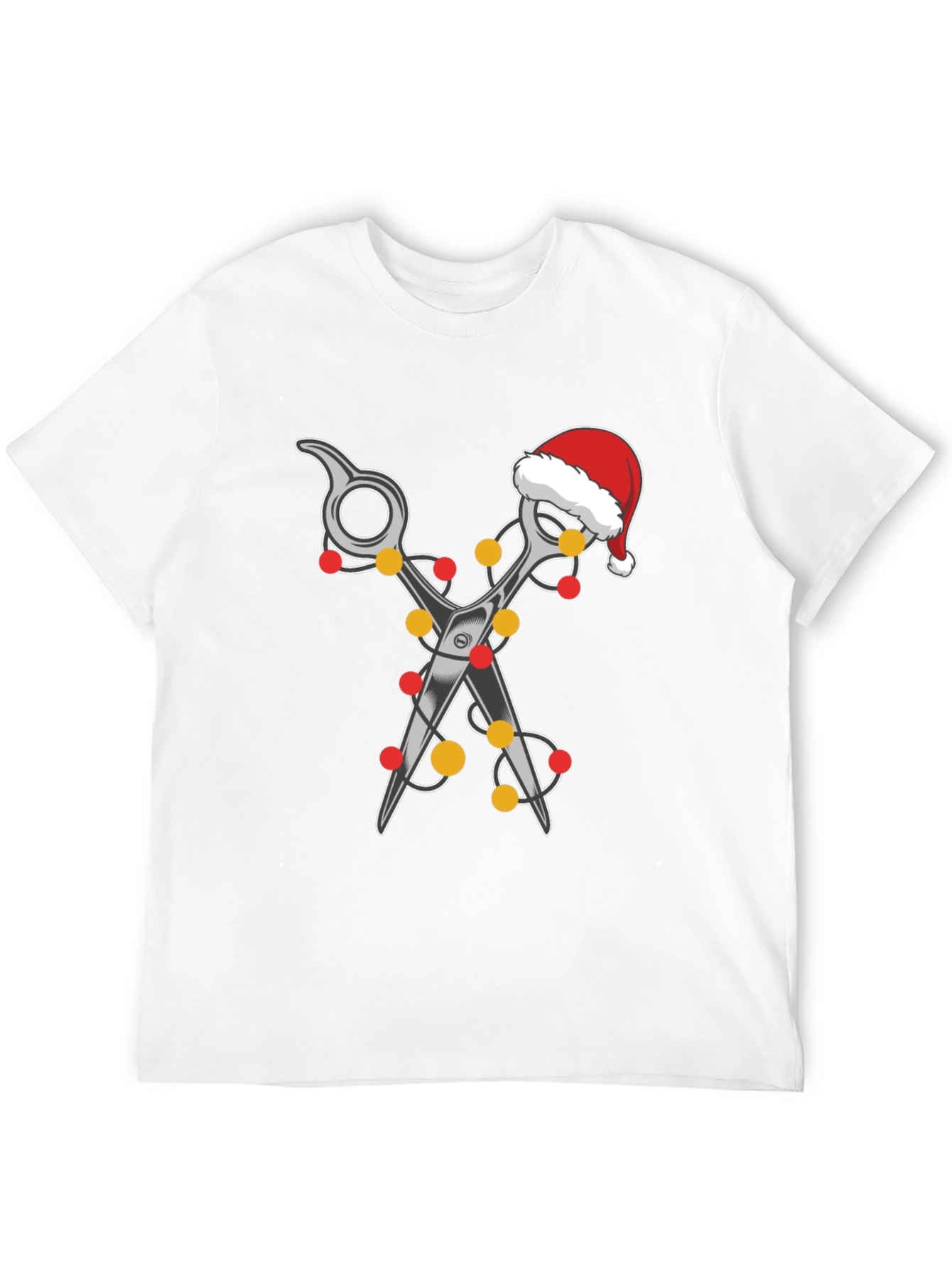 Festive Barber T-Shirt: Holiday Hair Stylist Tee