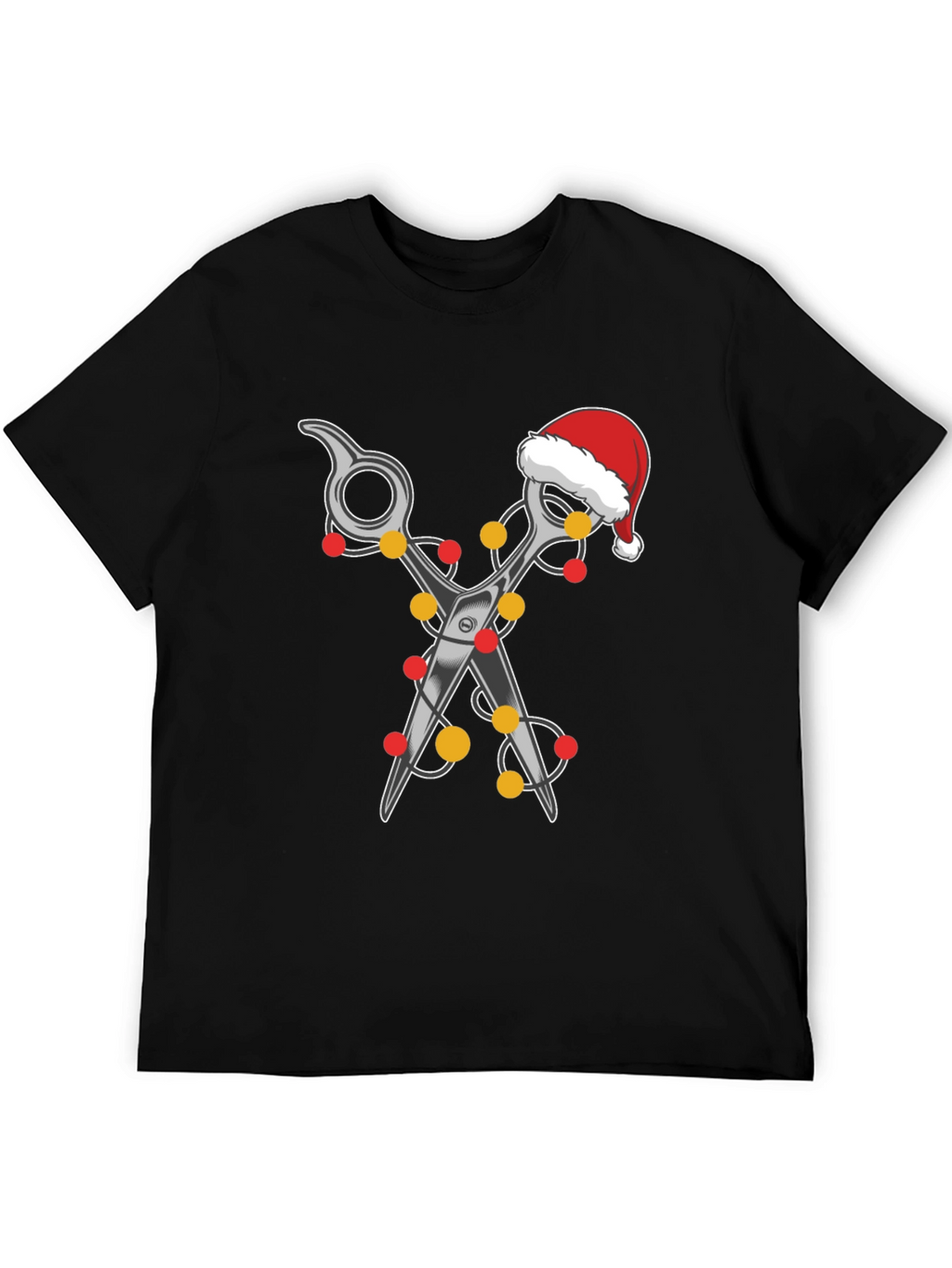 Festive Barber T-Shirt: Holiday Hair Stylist Tee