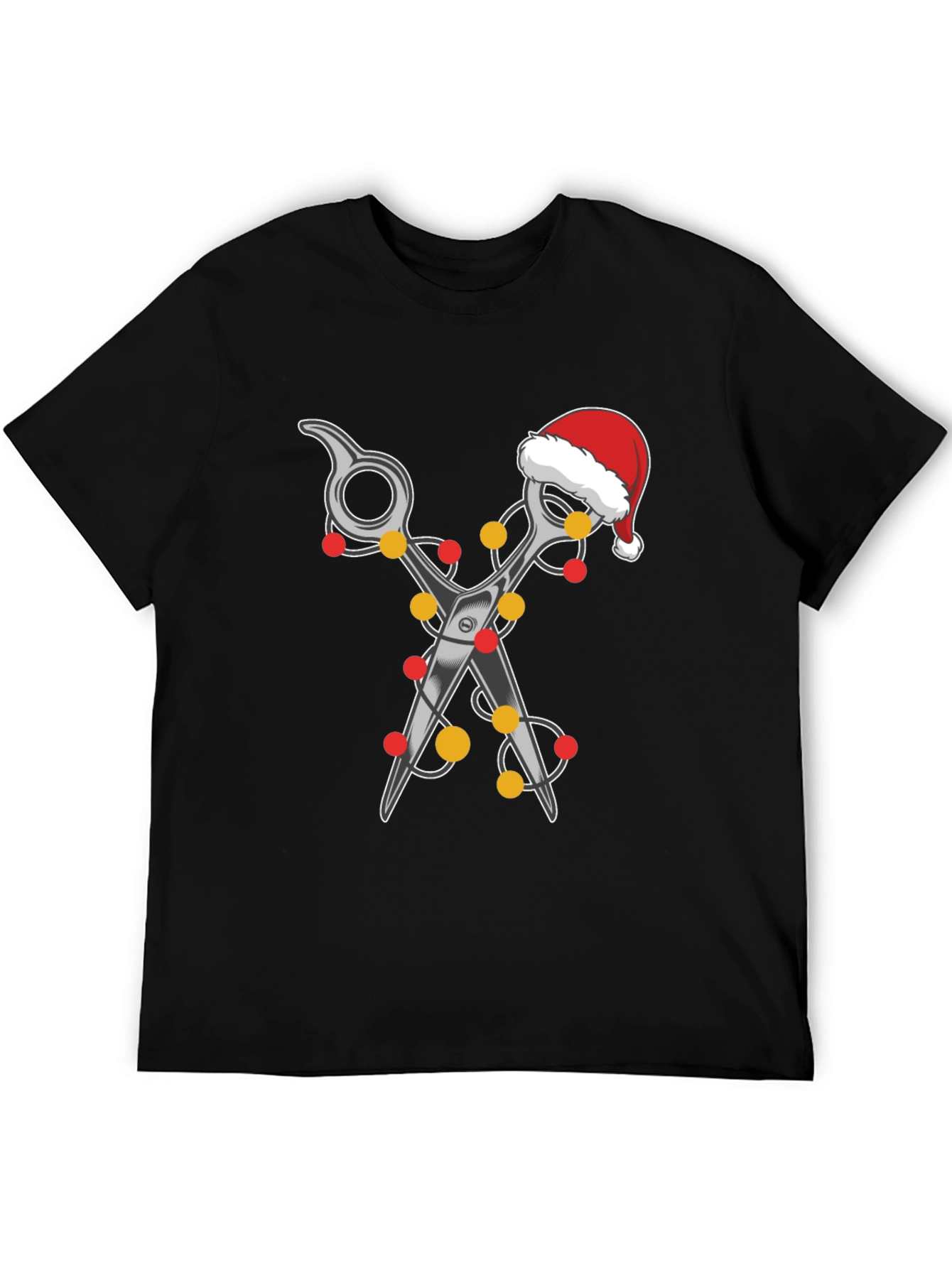 Festive Barber T-Shirt: Holiday Hair Stylist Tee