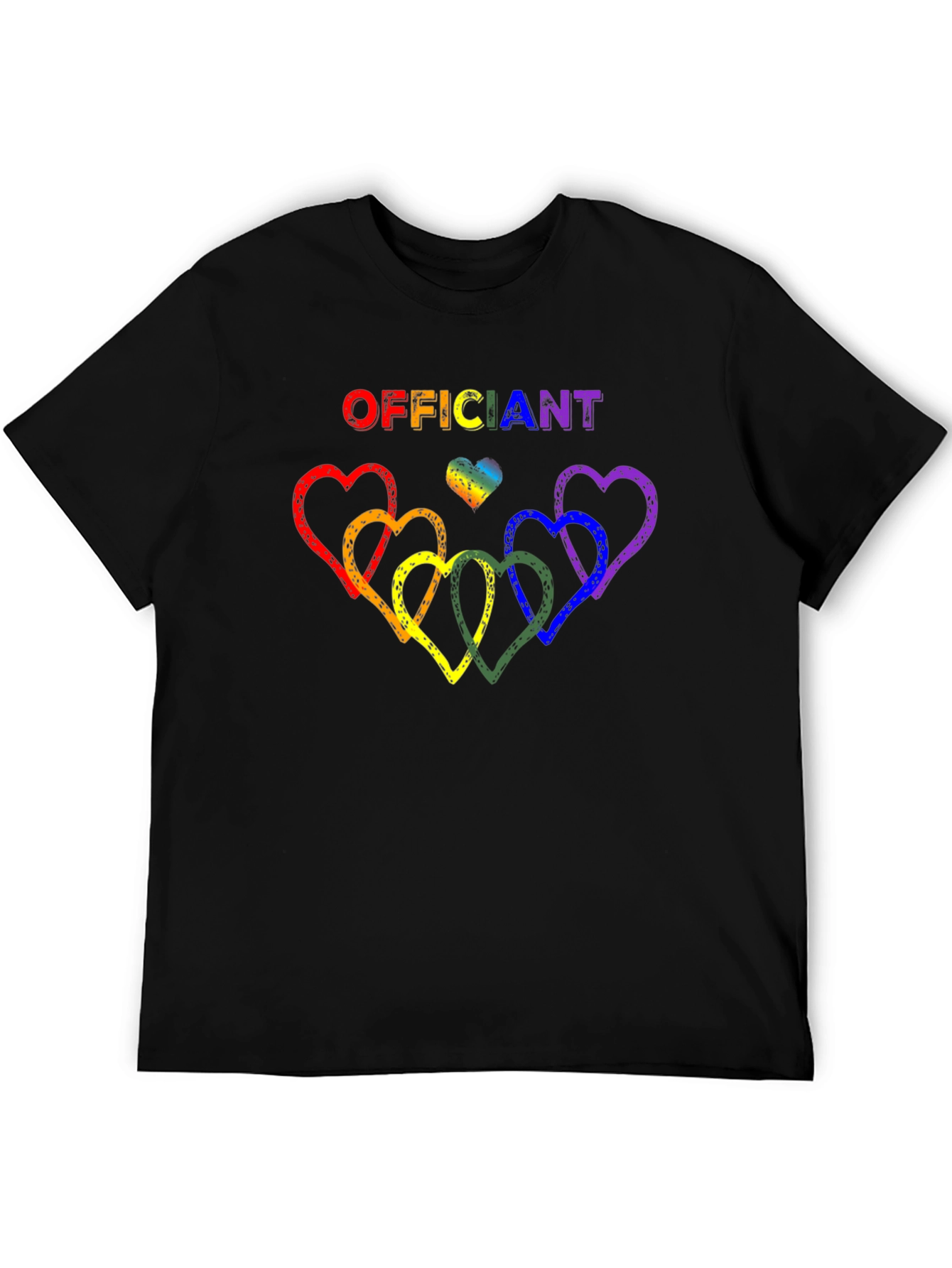 Officiant Rainbow Heart Pride T-Shirt