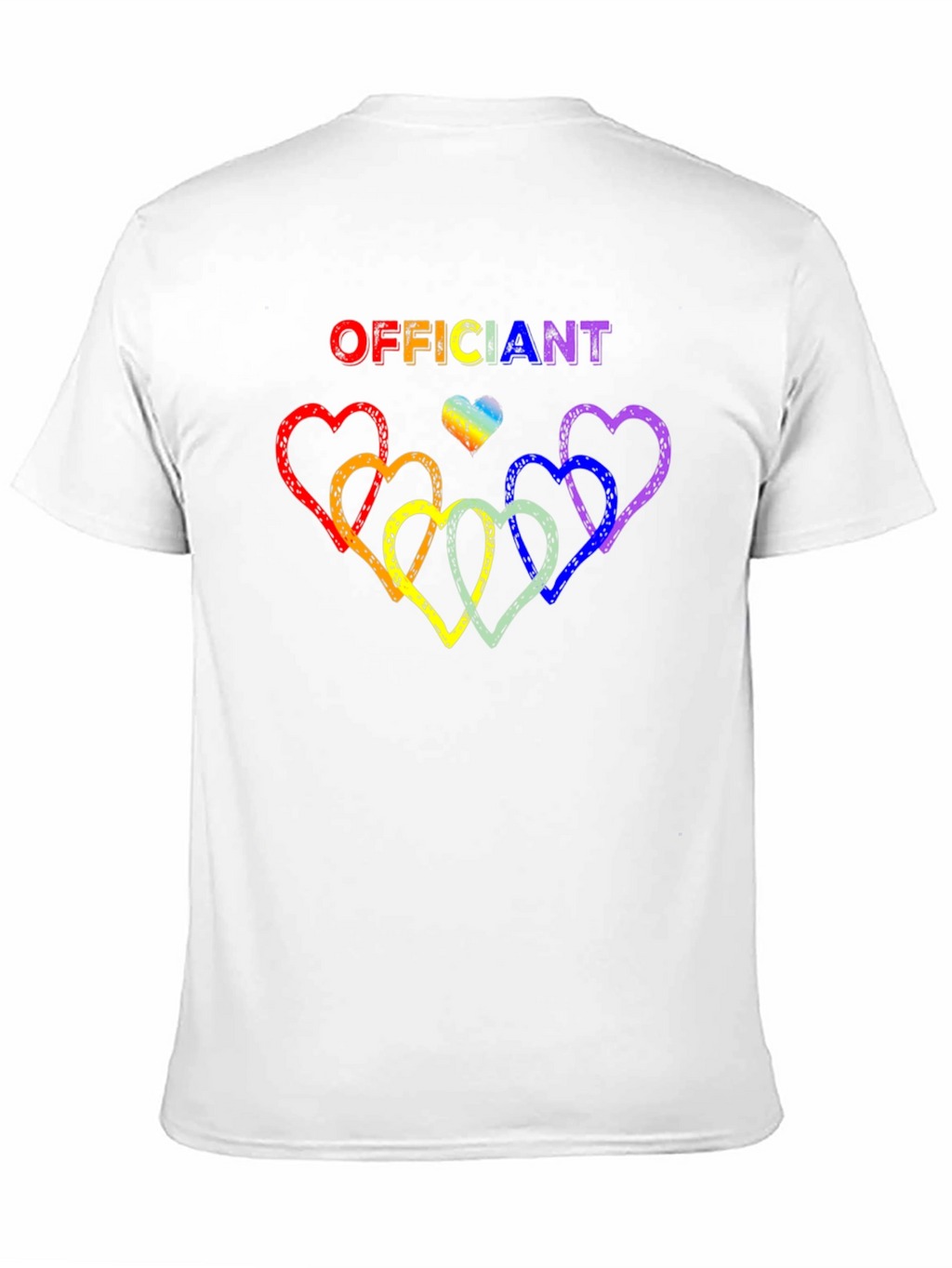 Officiant Rainbow Heart Pride T-Shirt