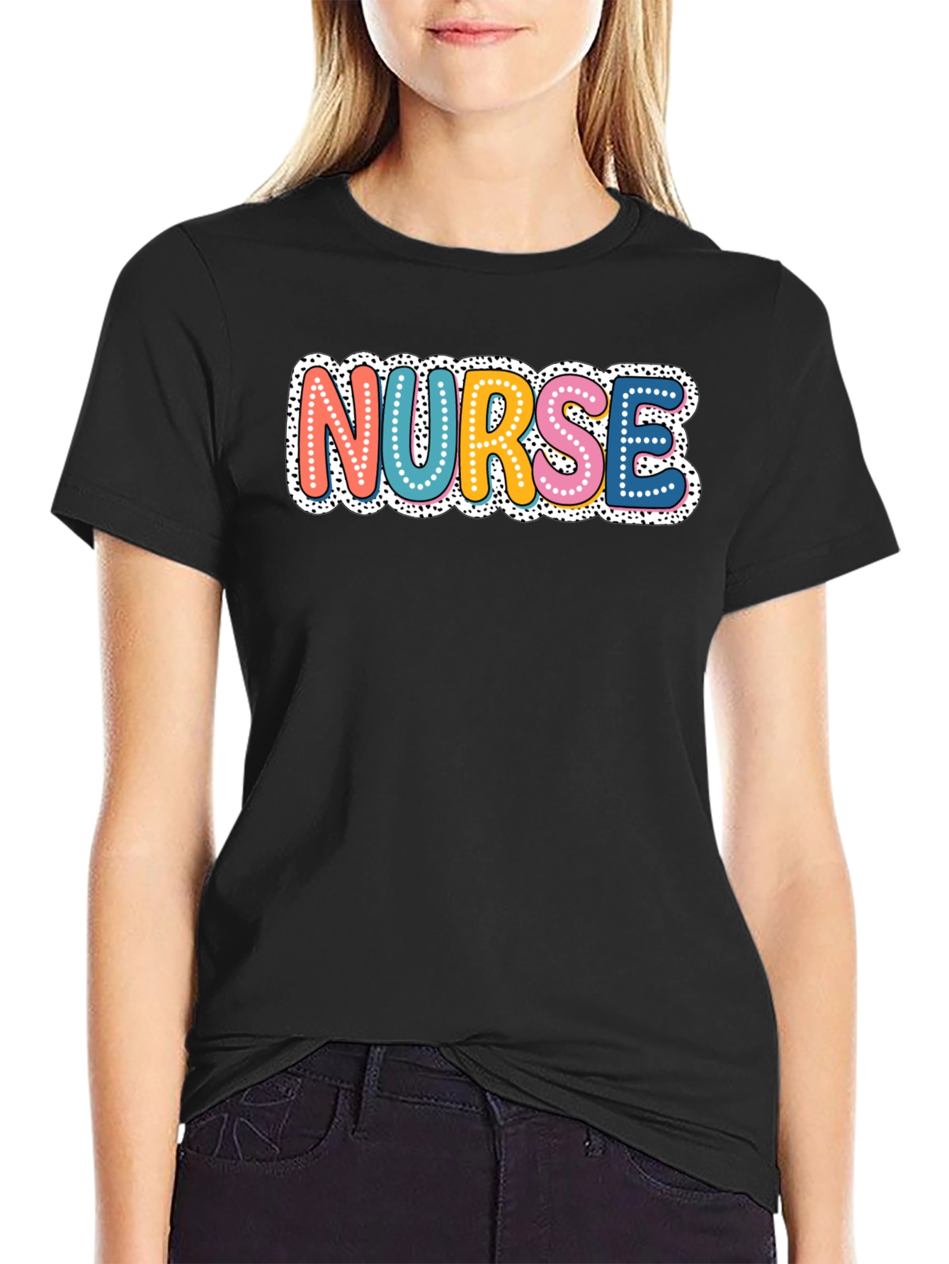 Colorful Nurse T-Shirt - Novelty Graphic Tee