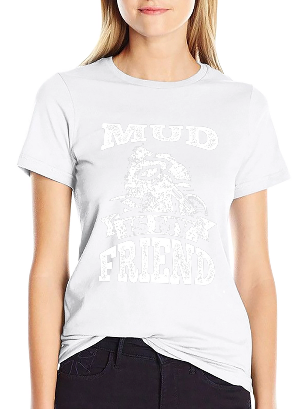 Mud Is My Friend Black Graphic Tee