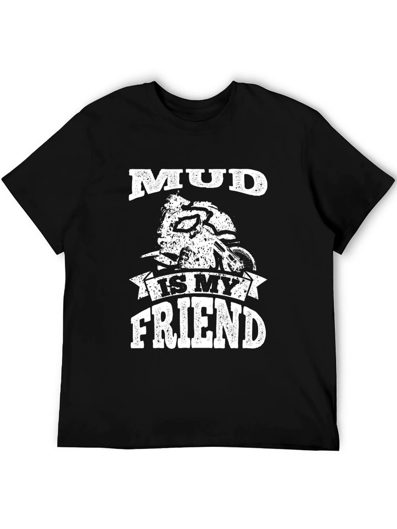 Mud Is My Friend Black Graphic Tee