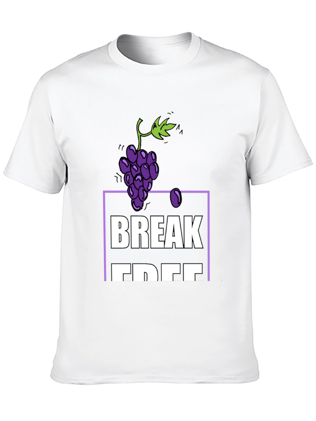 Grapes Break Free T-Shirt - Soft Cotton Blend