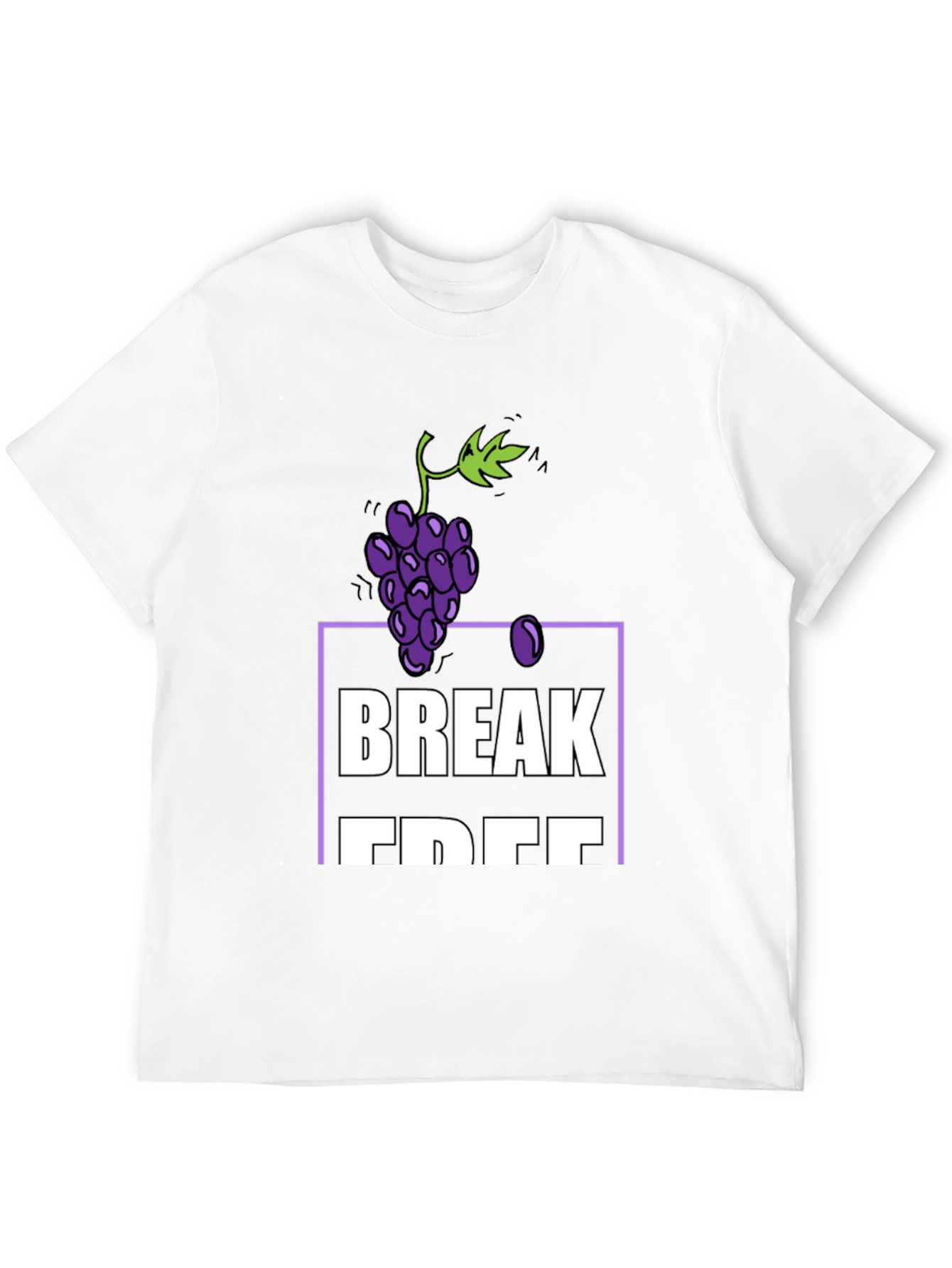 Grapes Break Free T-Shirt - Soft Cotton Blend