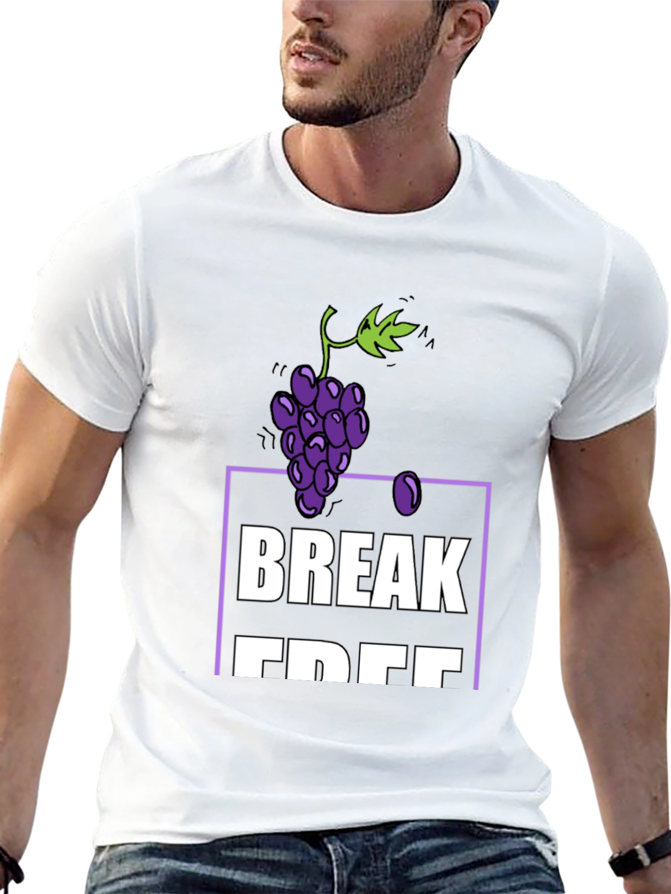 Grapes Break Free T-Shirt - Soft Cotton Blend