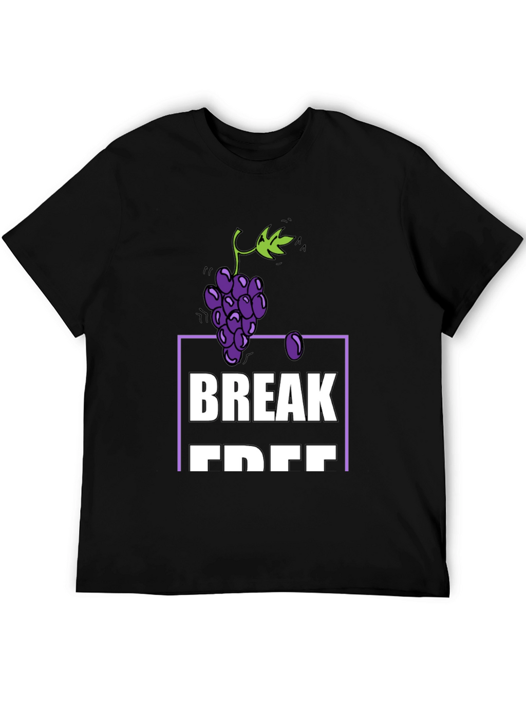 Grapes Break Free T-Shirt - Soft Cotton Blend