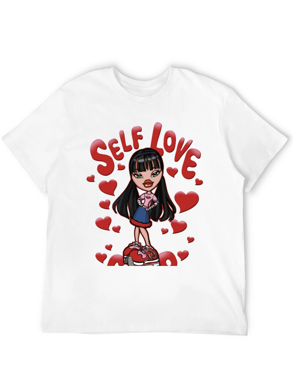 Self Love Bratz Doll Graphic Tee - Black
