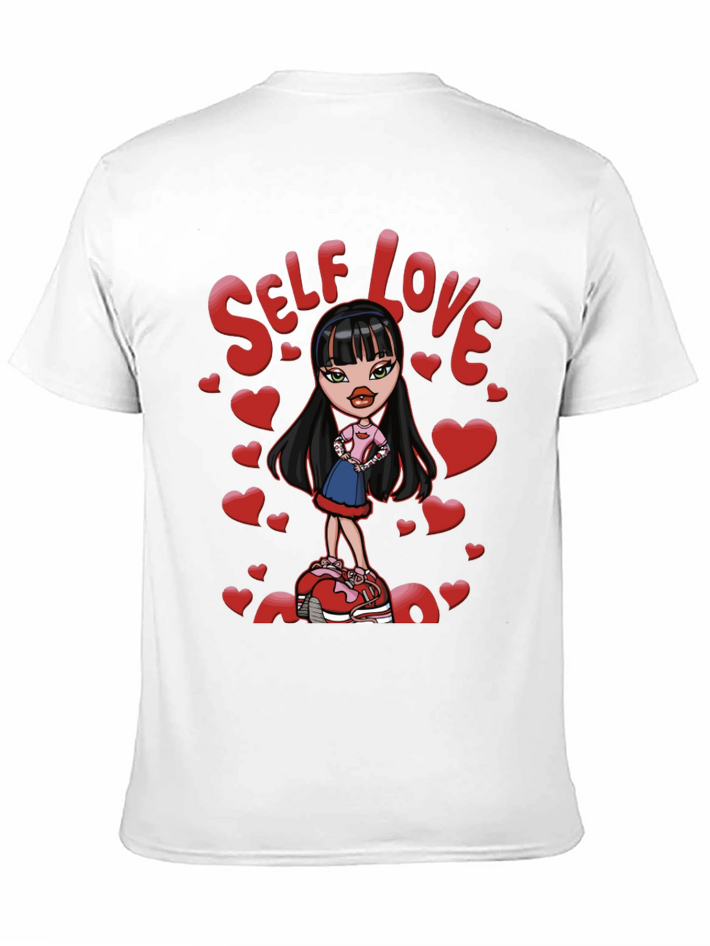 Self Love Bratz Doll Graphic Tee - Black