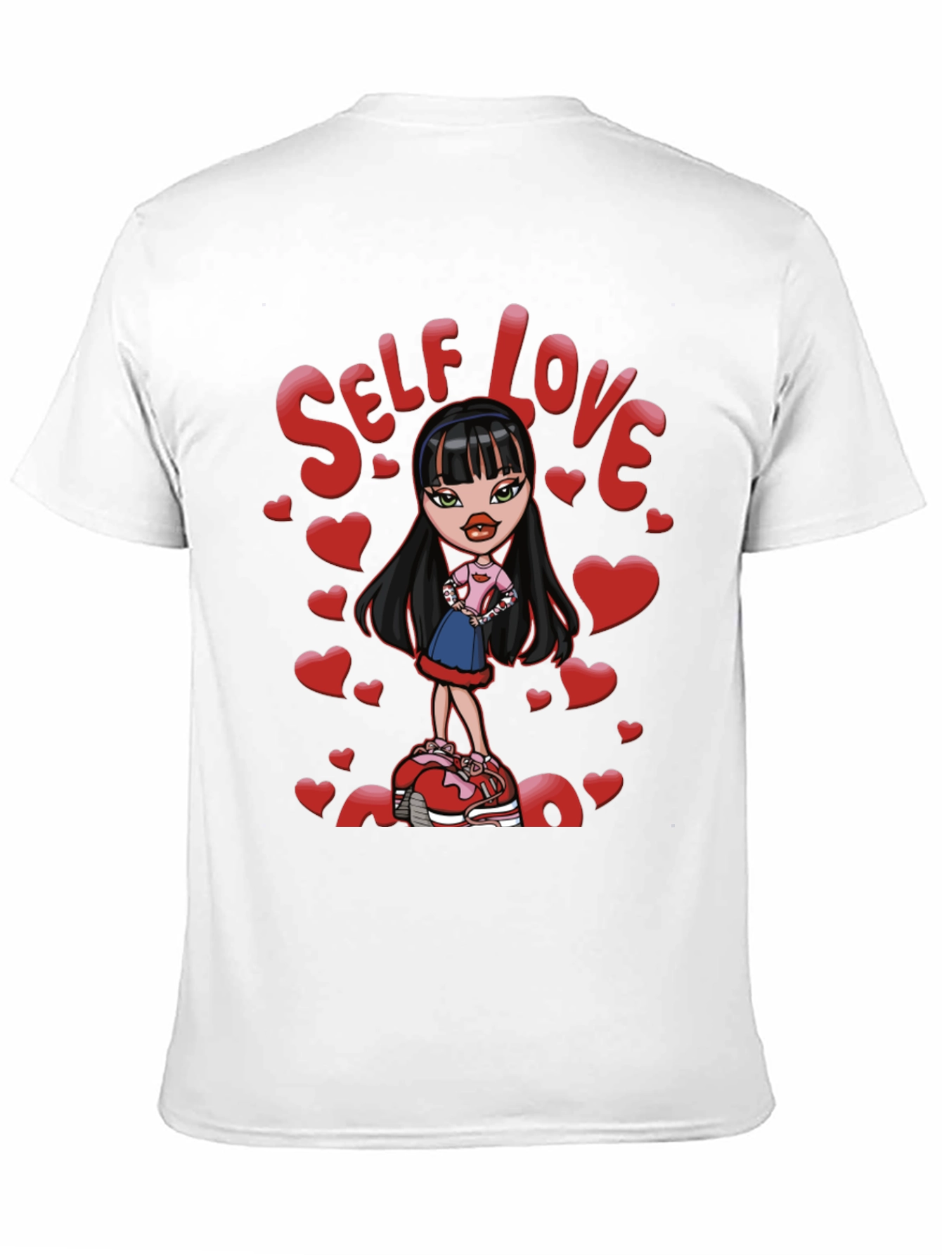 Self Love Bratz Doll Graphic Tee - Black