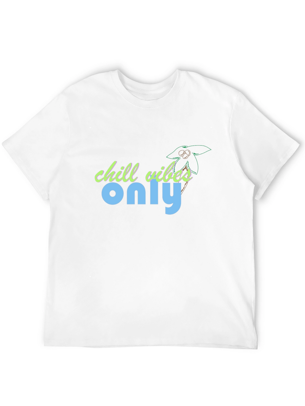 Chill Vibes Only Black Graphic Tee
