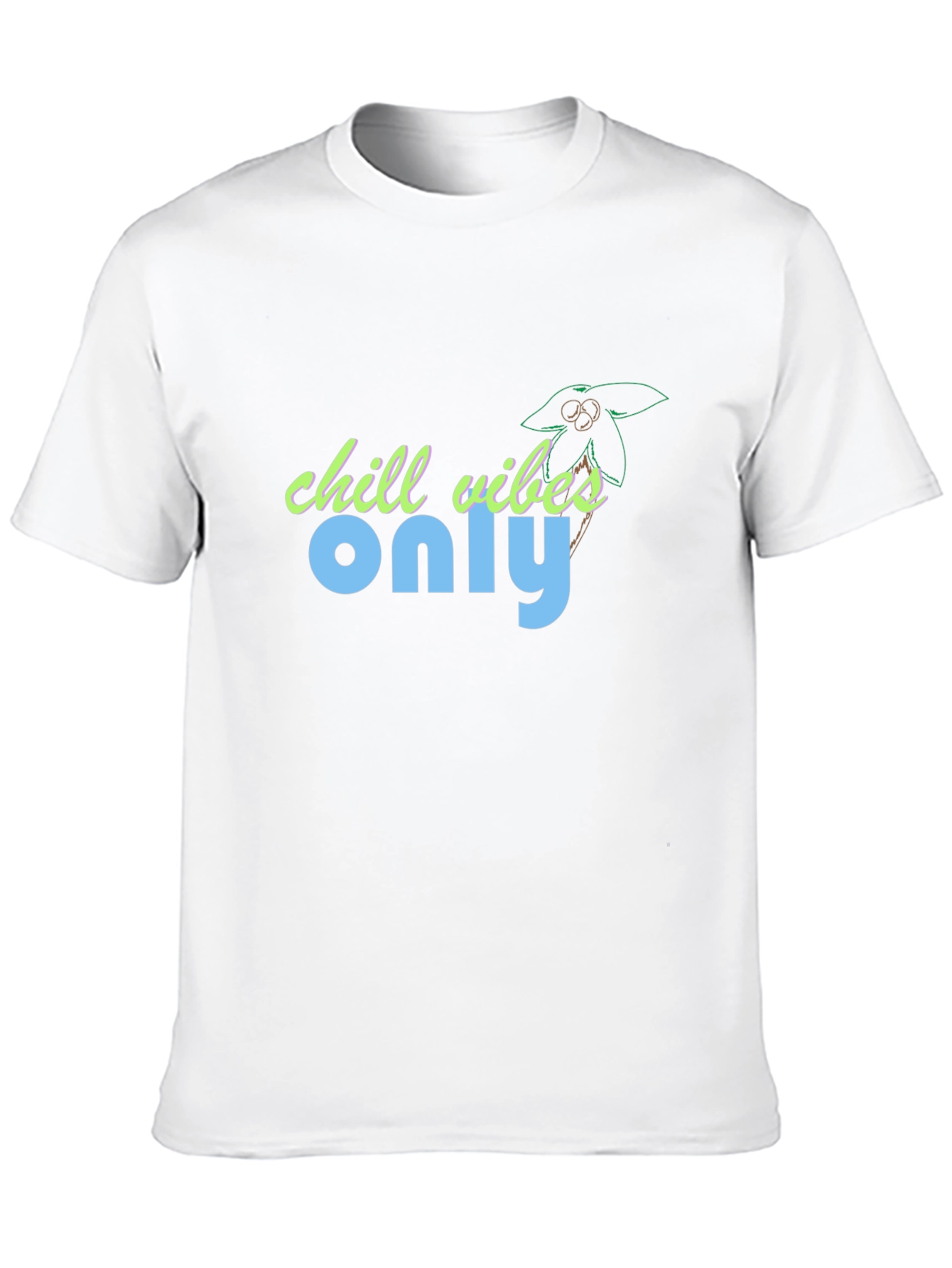 Chill Vibes Only Black Graphic Tee