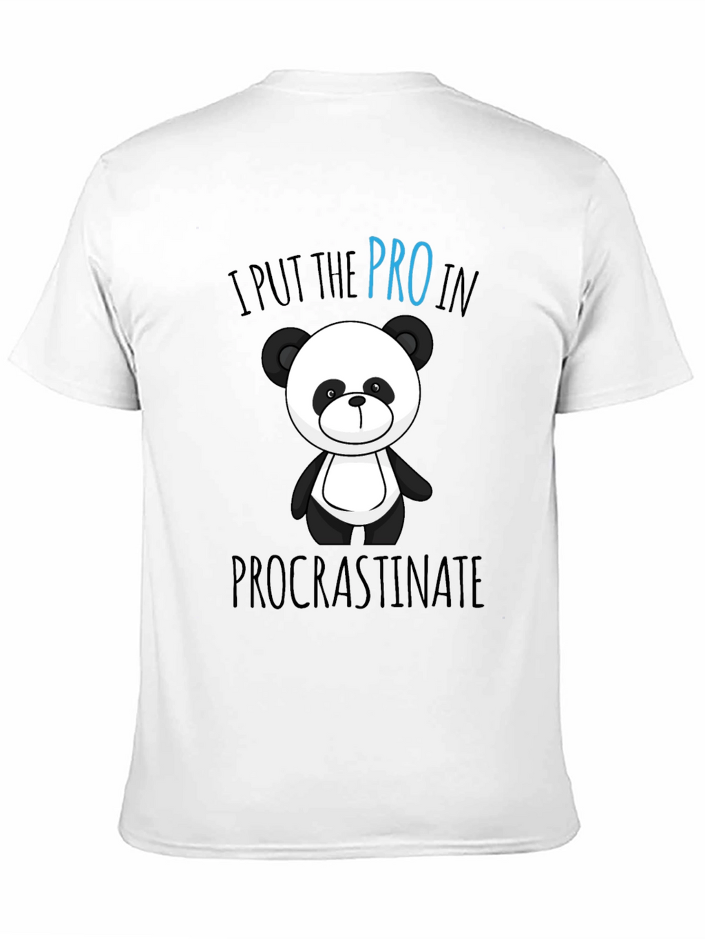 Funny Panda Procrastinate Graphic T-Shirt