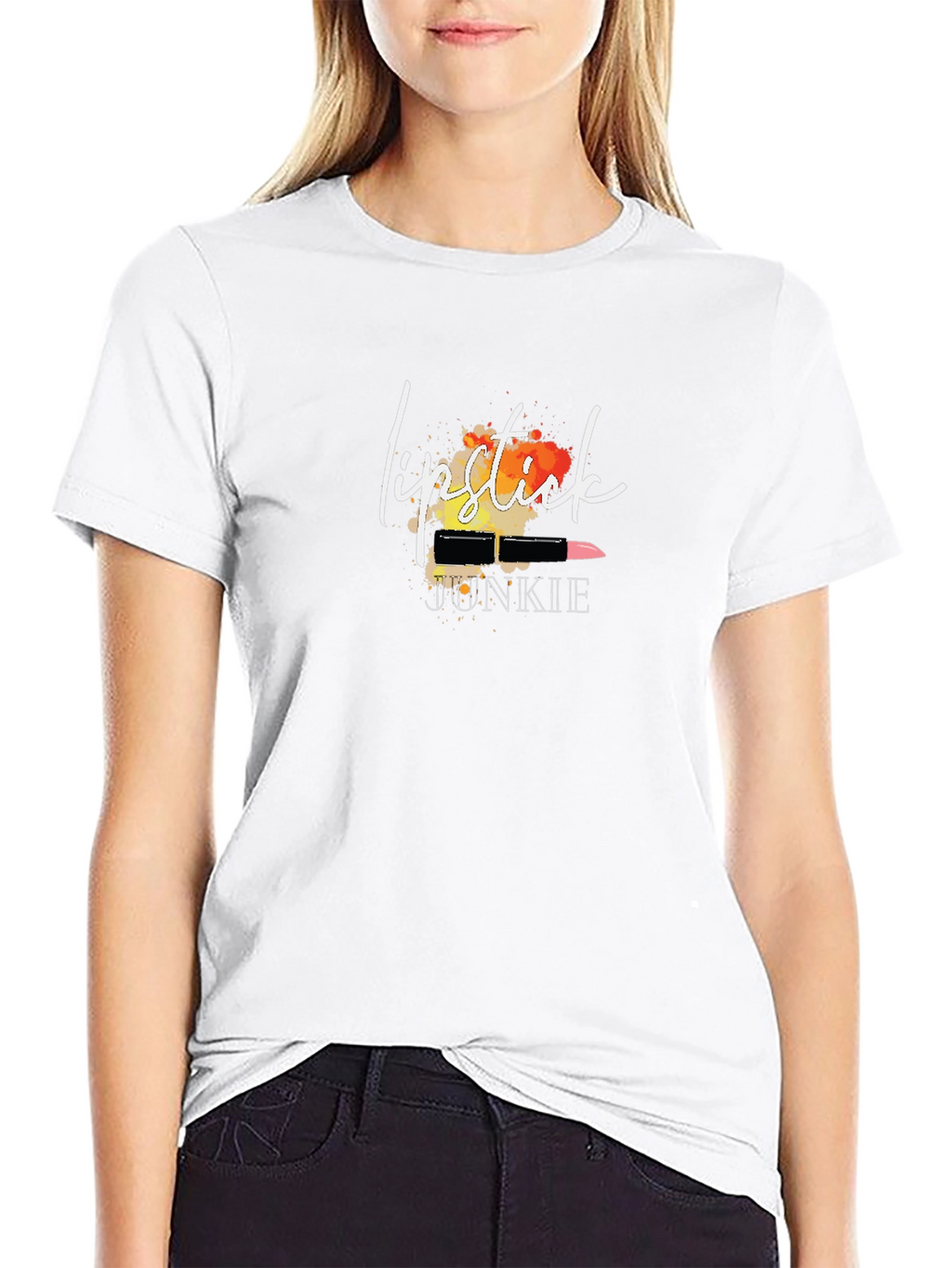 Lipstick Junkie Graphic Tee - Stylish & Trendy