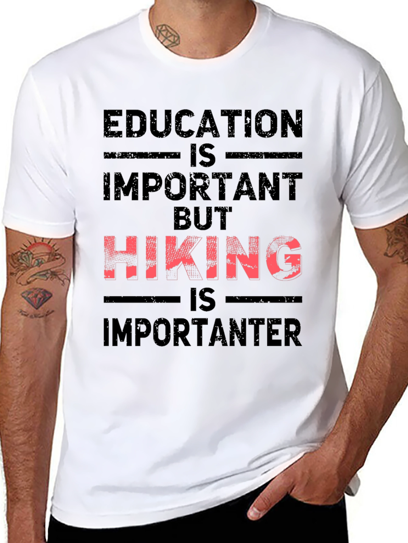 Hiking Is Importanter Graphic Tee