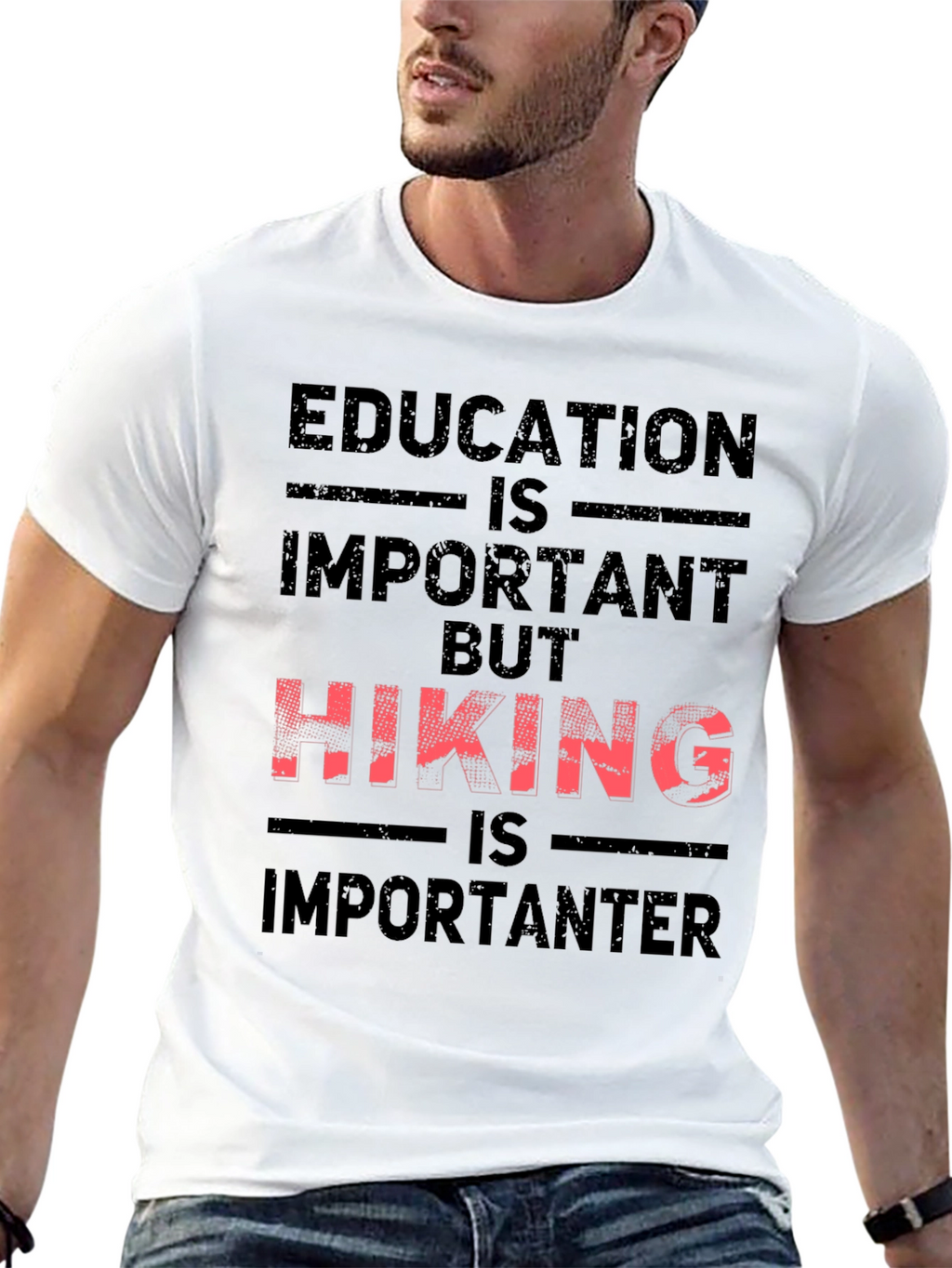 Hiking Is Importanter Graphic Tee