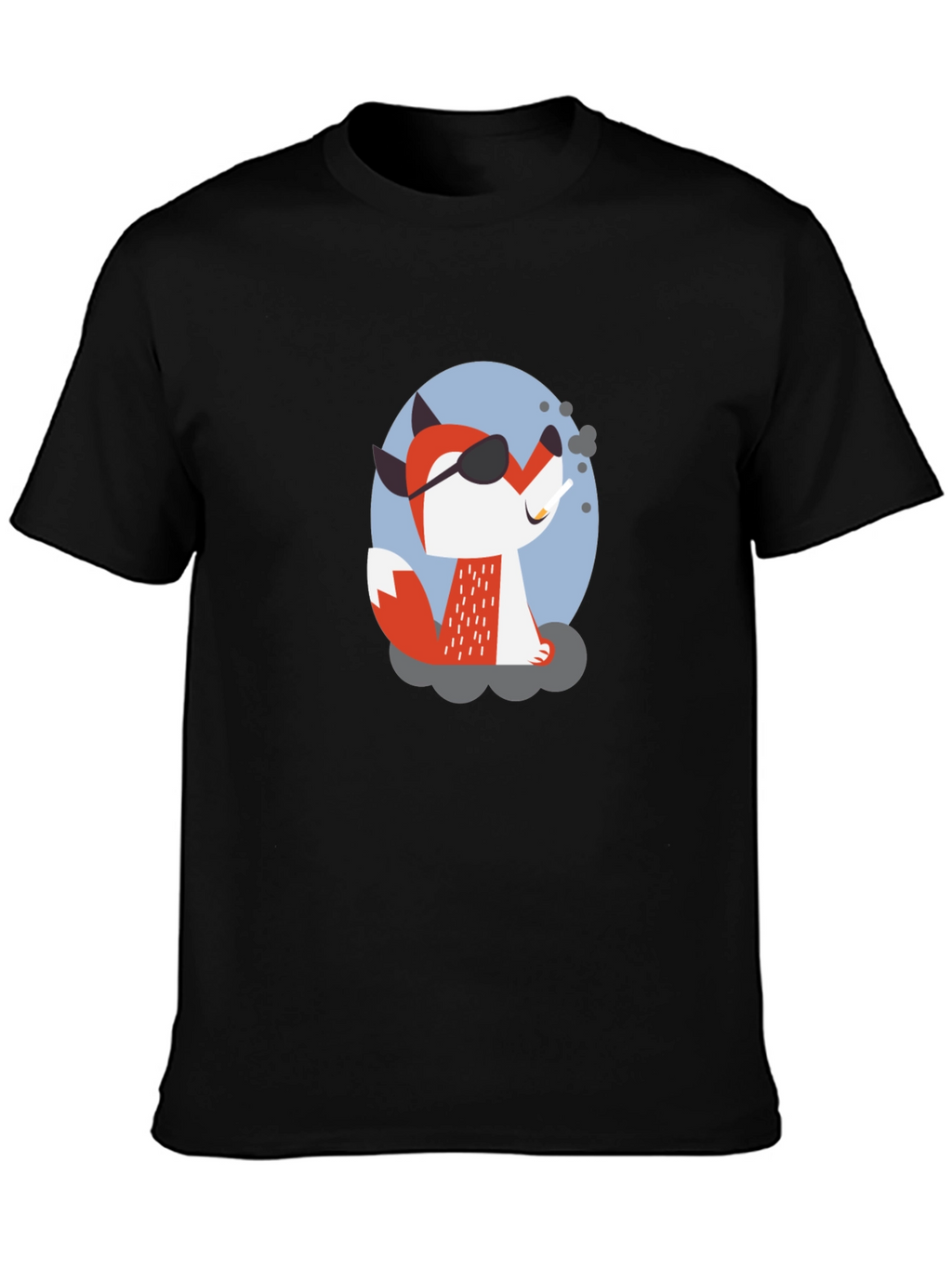Cool Fox T-Shirt - Black Graphic Tee